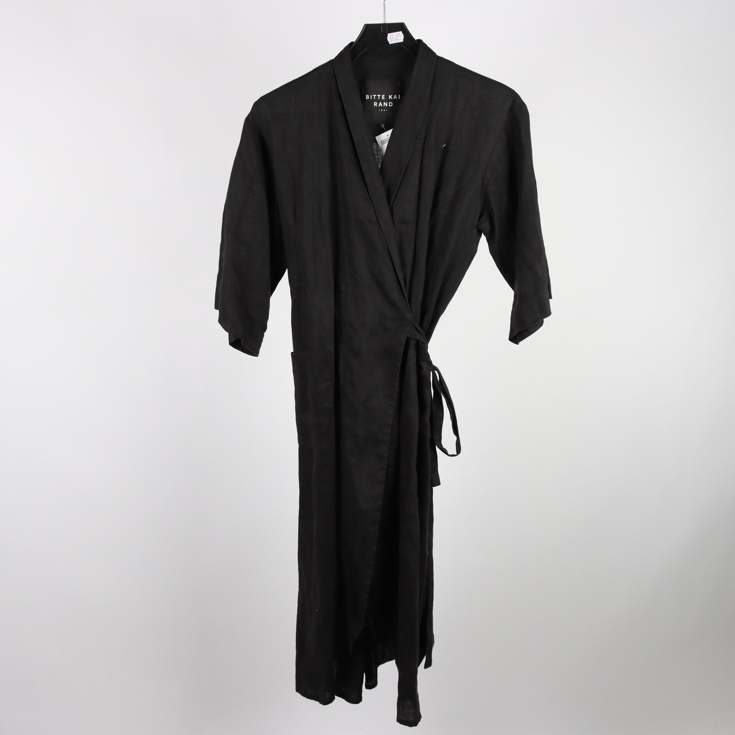 Klänning, Bitte Kai Rand, omlott, svart, 100% lin, stl. S