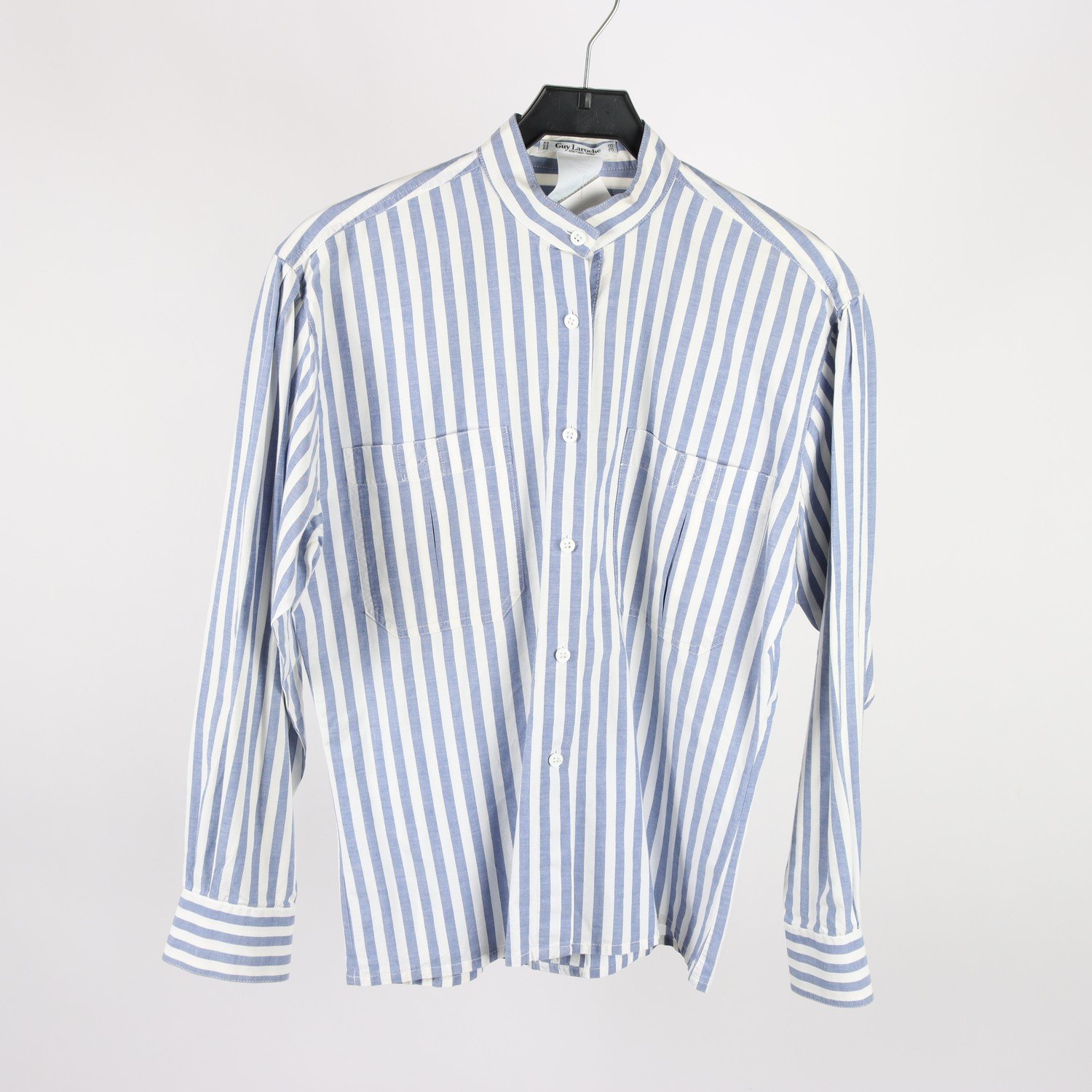 Skjorta, Guy Laroche, blå & vit, randig, stl. 38