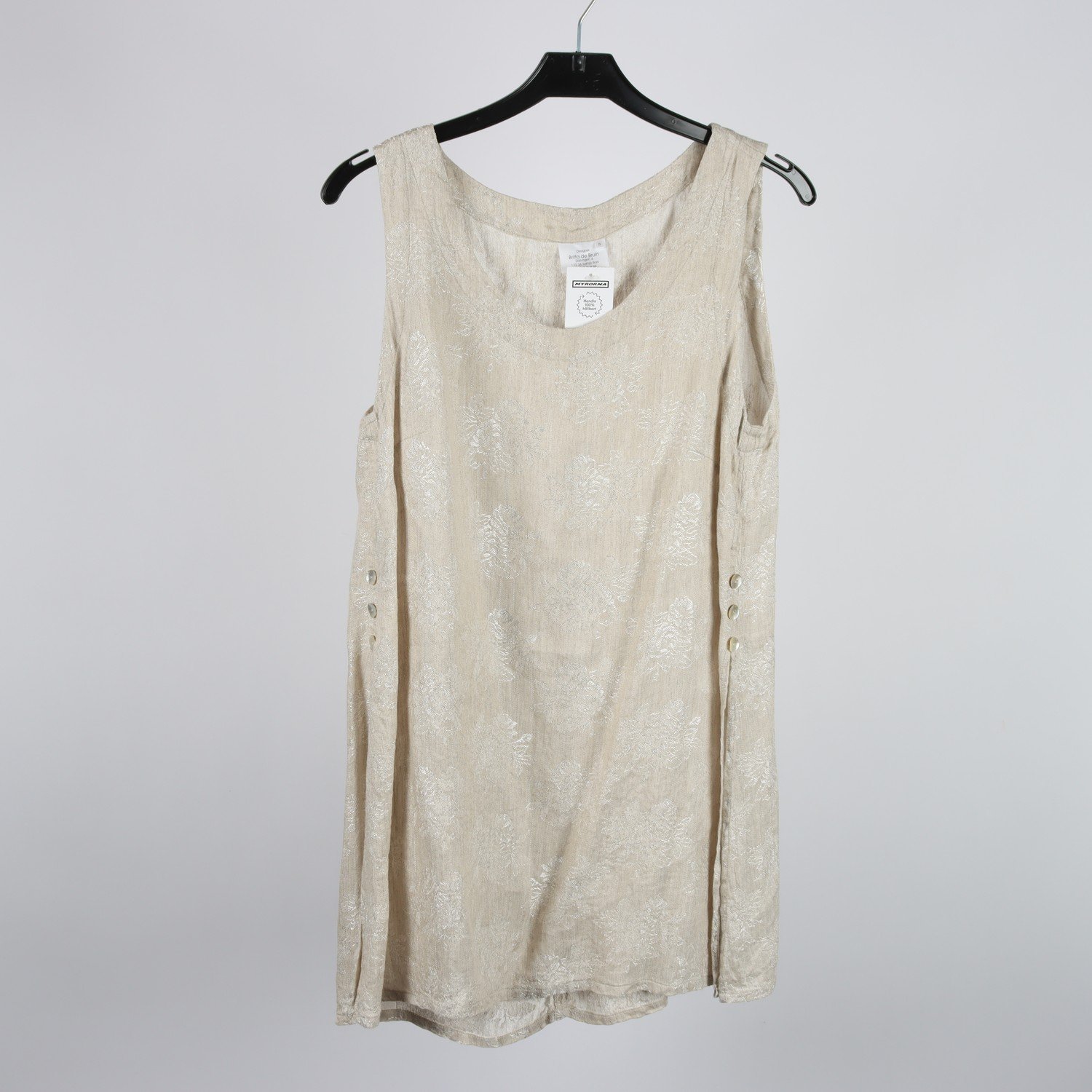 Linne, Britta de Bruin, beige, guld, stl. S