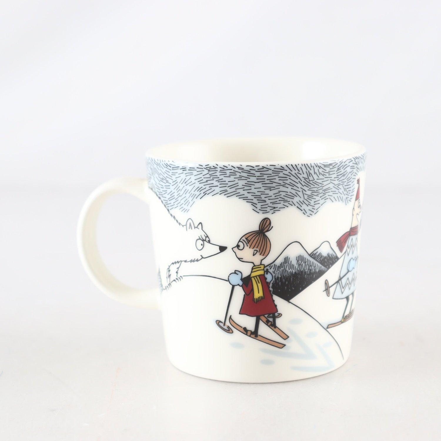 Muminmugg, ”Skidåkning med Herr Virkkunen”, 2014, Arabia