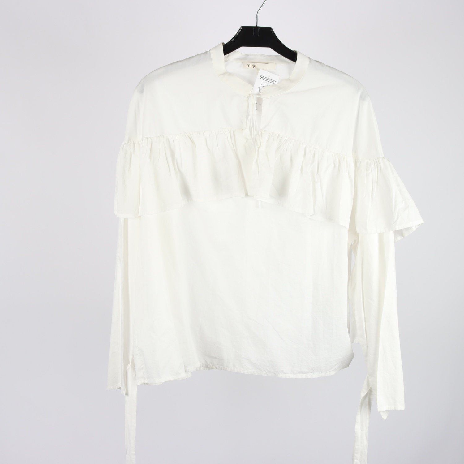 Blus, Maje, vit, stl. 2(M)