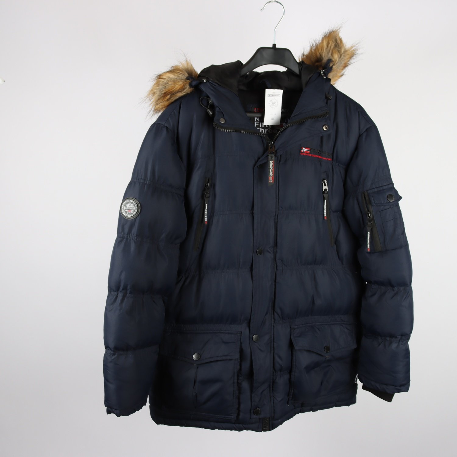 Dunjacka, Geo Norway, svart, Stl. M