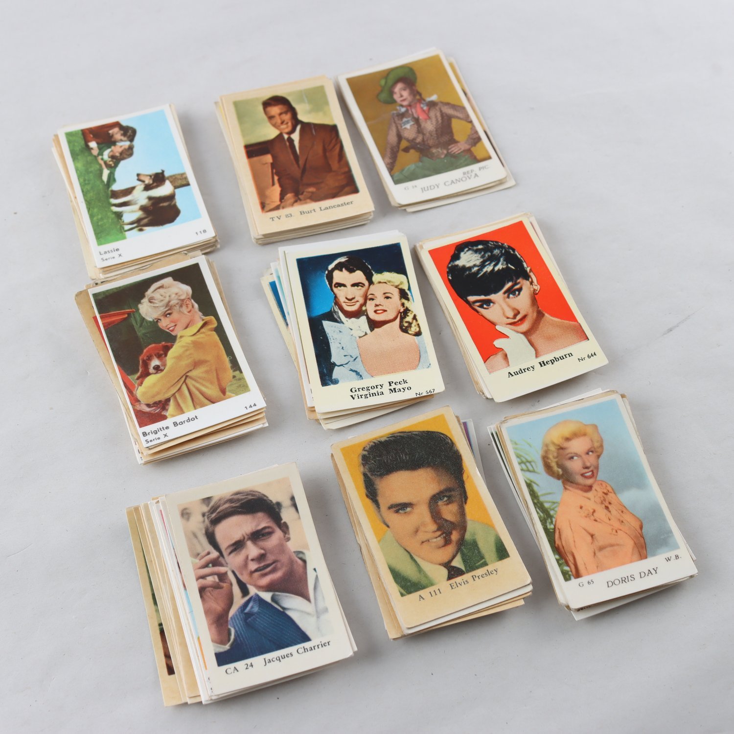 Filmstjärnekort, 1900-talets senare hälft