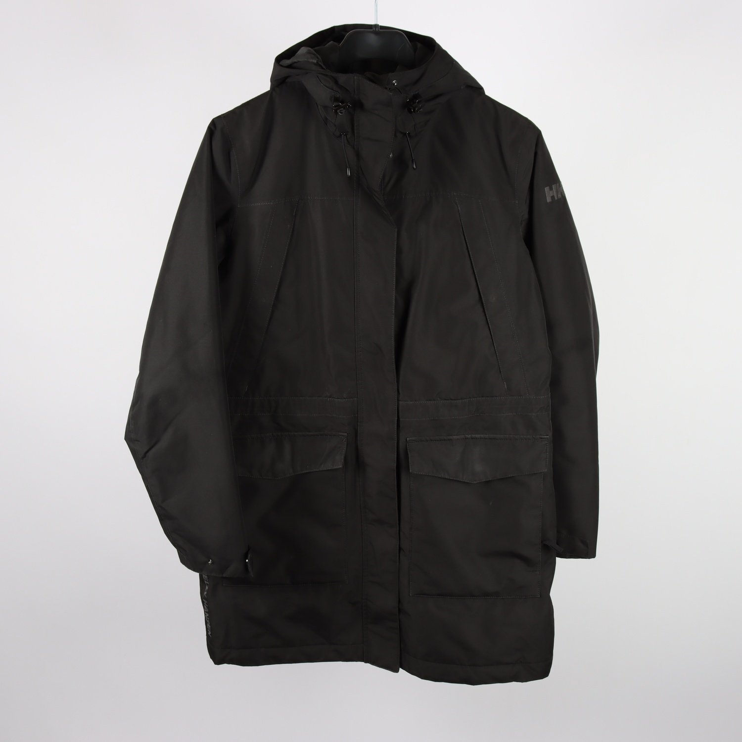Fodrat parka jacka, Helly Hansen, svart, M