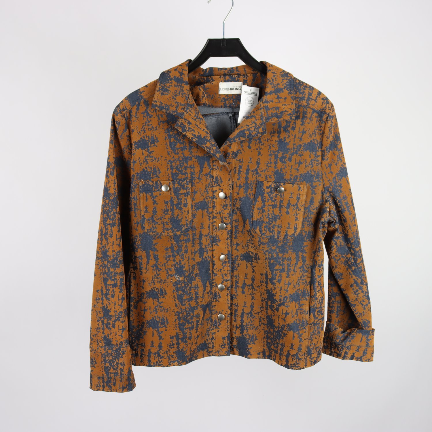 Overshirt/jacka, Lofehrling, brun, blå, stl. 42