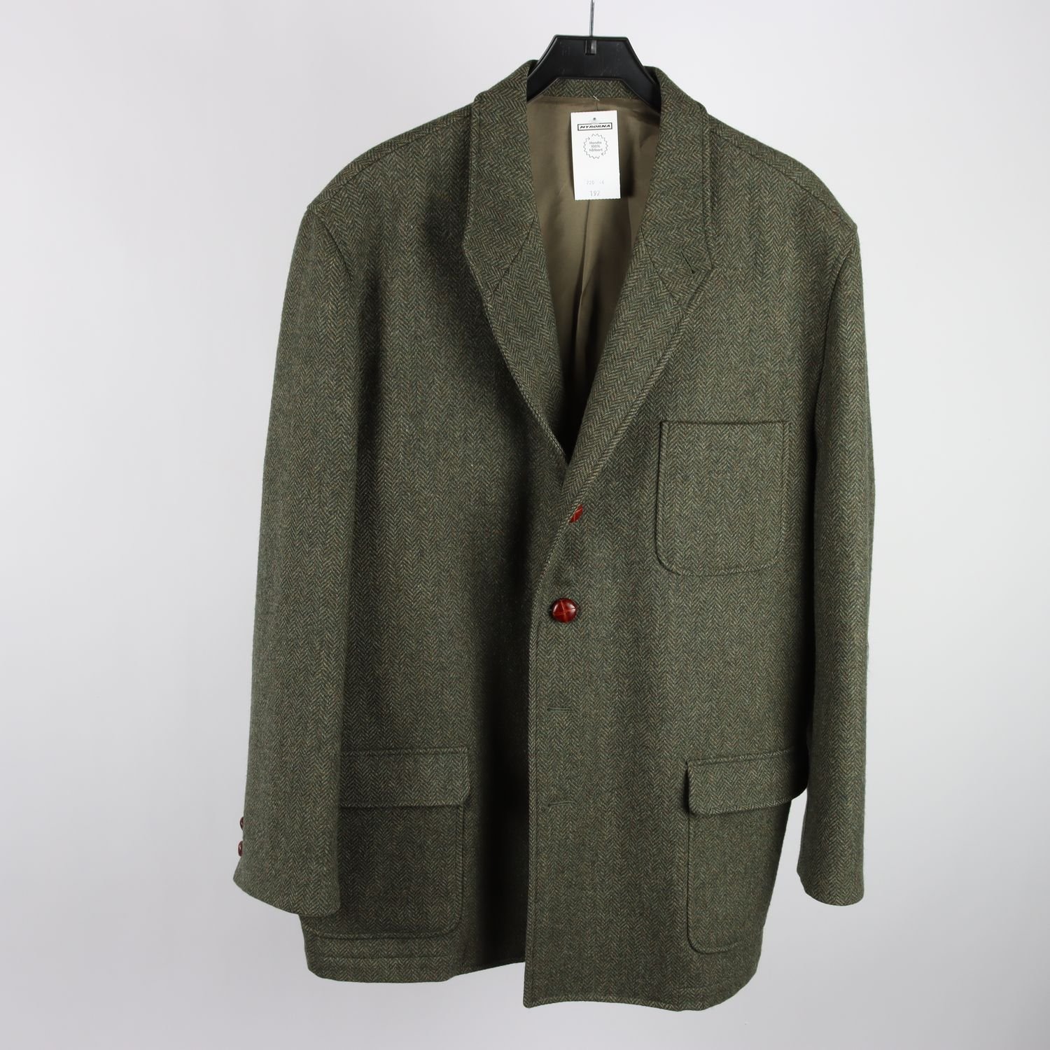 Kavaj, Dustin, grönspräcklig, ullmix, stl. ca. M