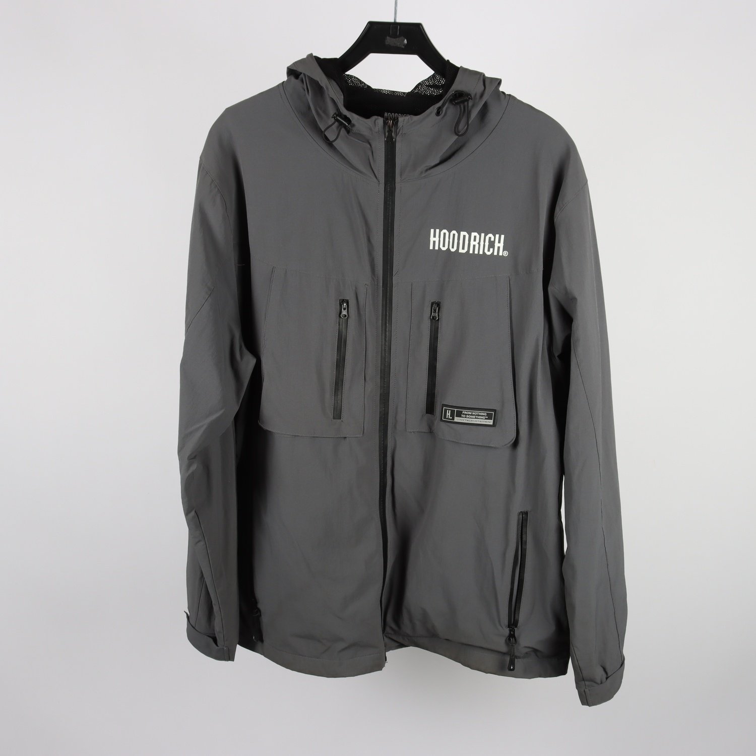 Vindjacka, Hoodrich, grå, stl. XL