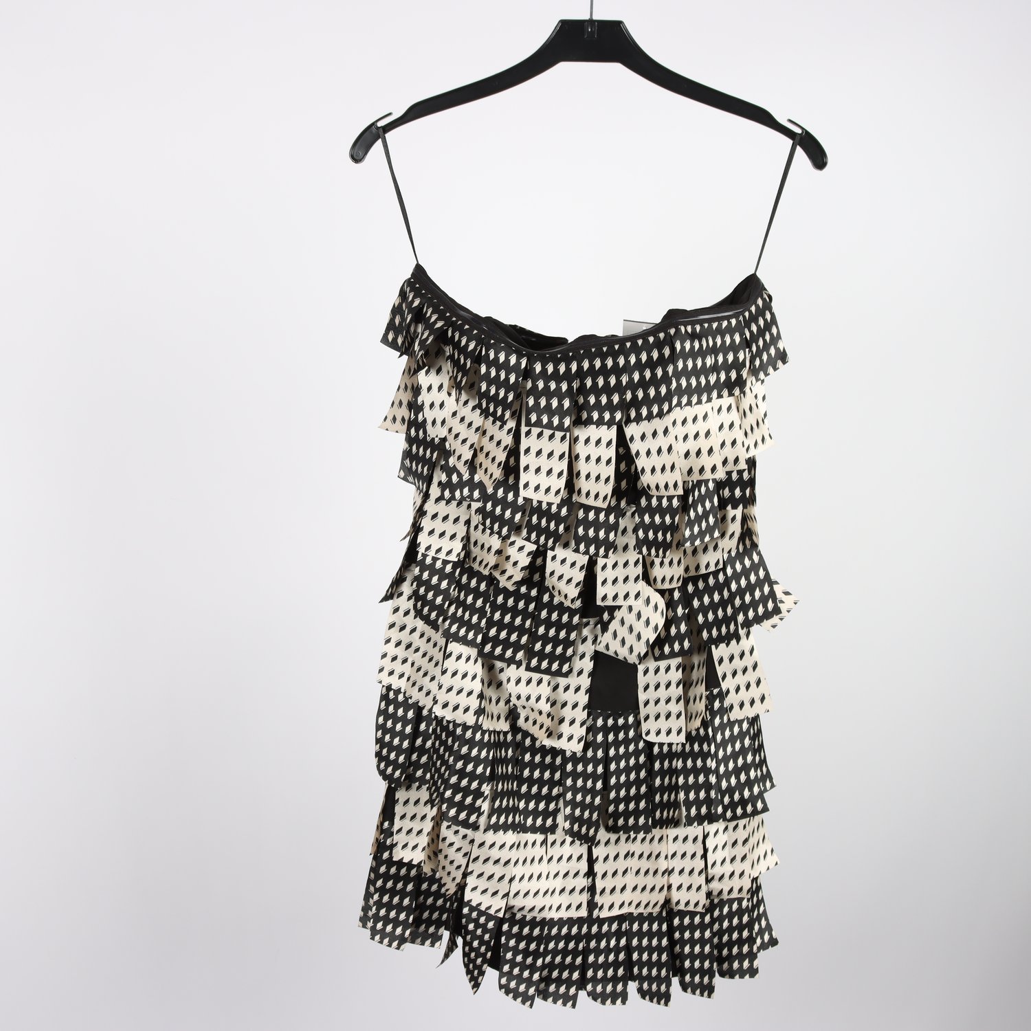 Klänning, Asos, svart, vit, mönstrad, stl. 36