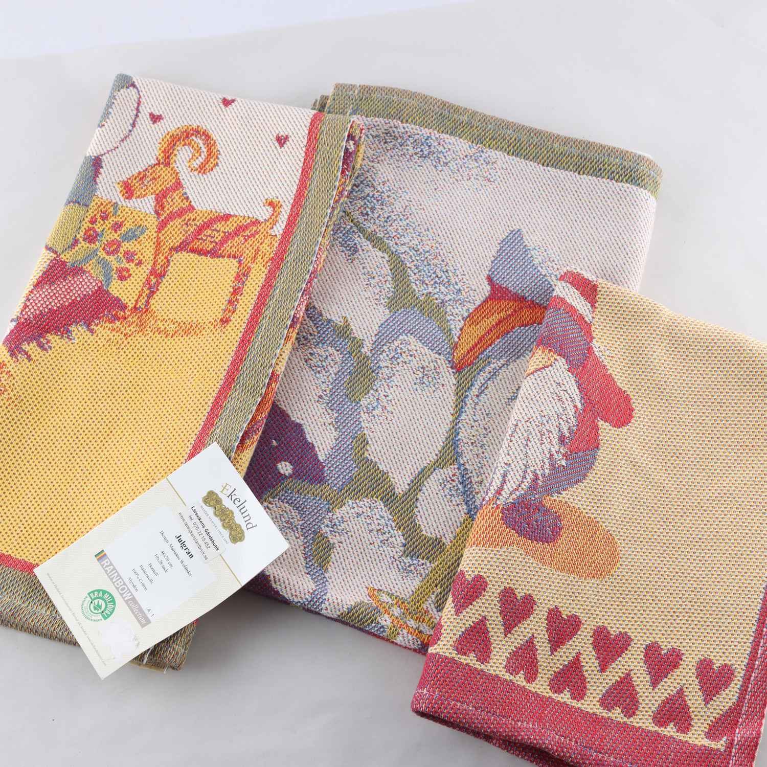 3 st handdukar, Ekelund