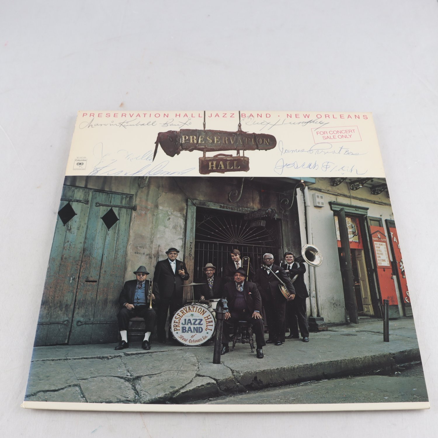 LP Signerad Preservation Hall Jazz Band, New Orleans, Vol. 1