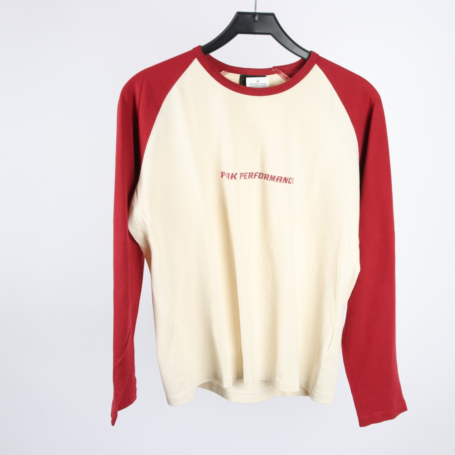 Lång ärmad T-shirt, Peak Performance, röd/vit, Stl. XL