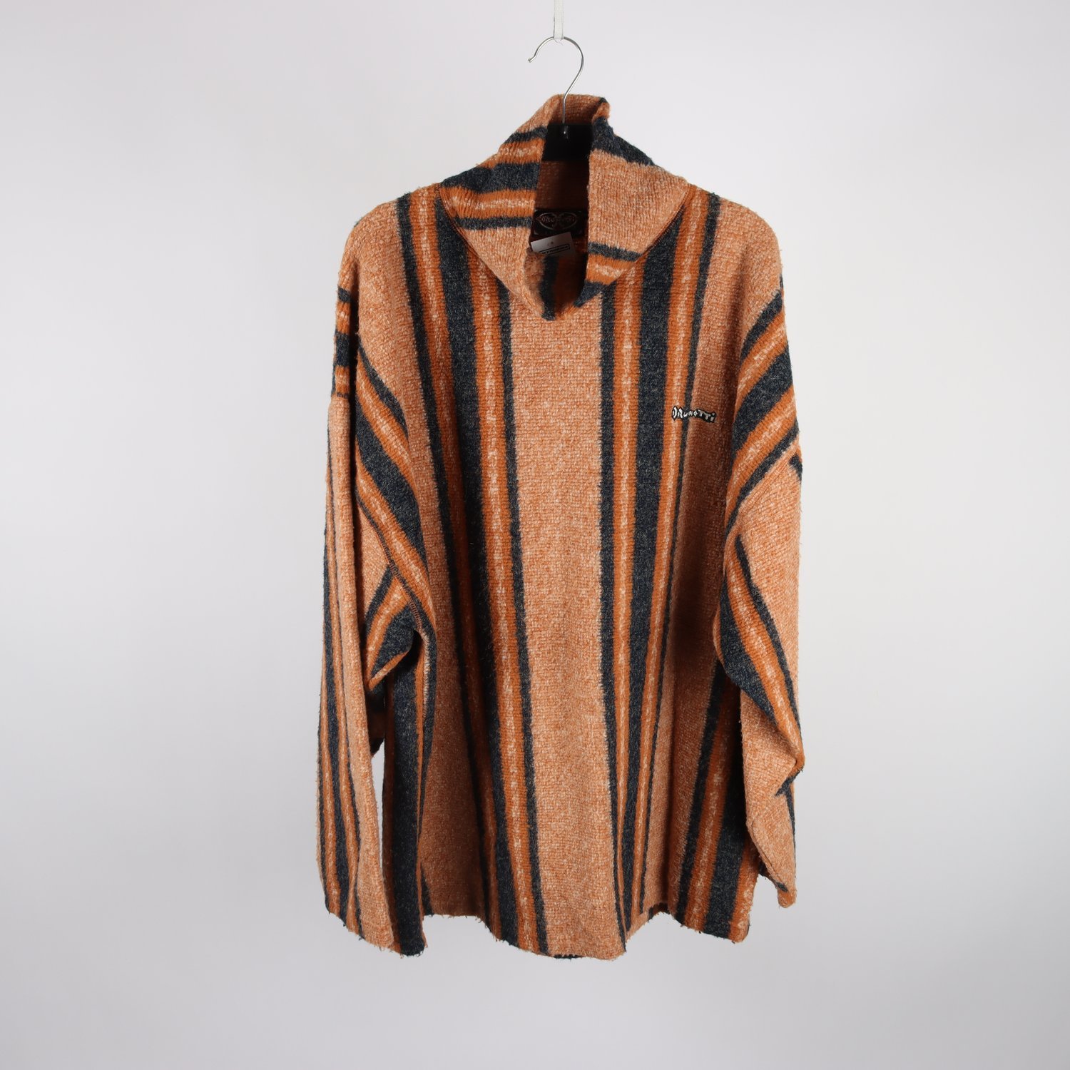 Stickad tröja, Brunotti, brun, grå, stl. L