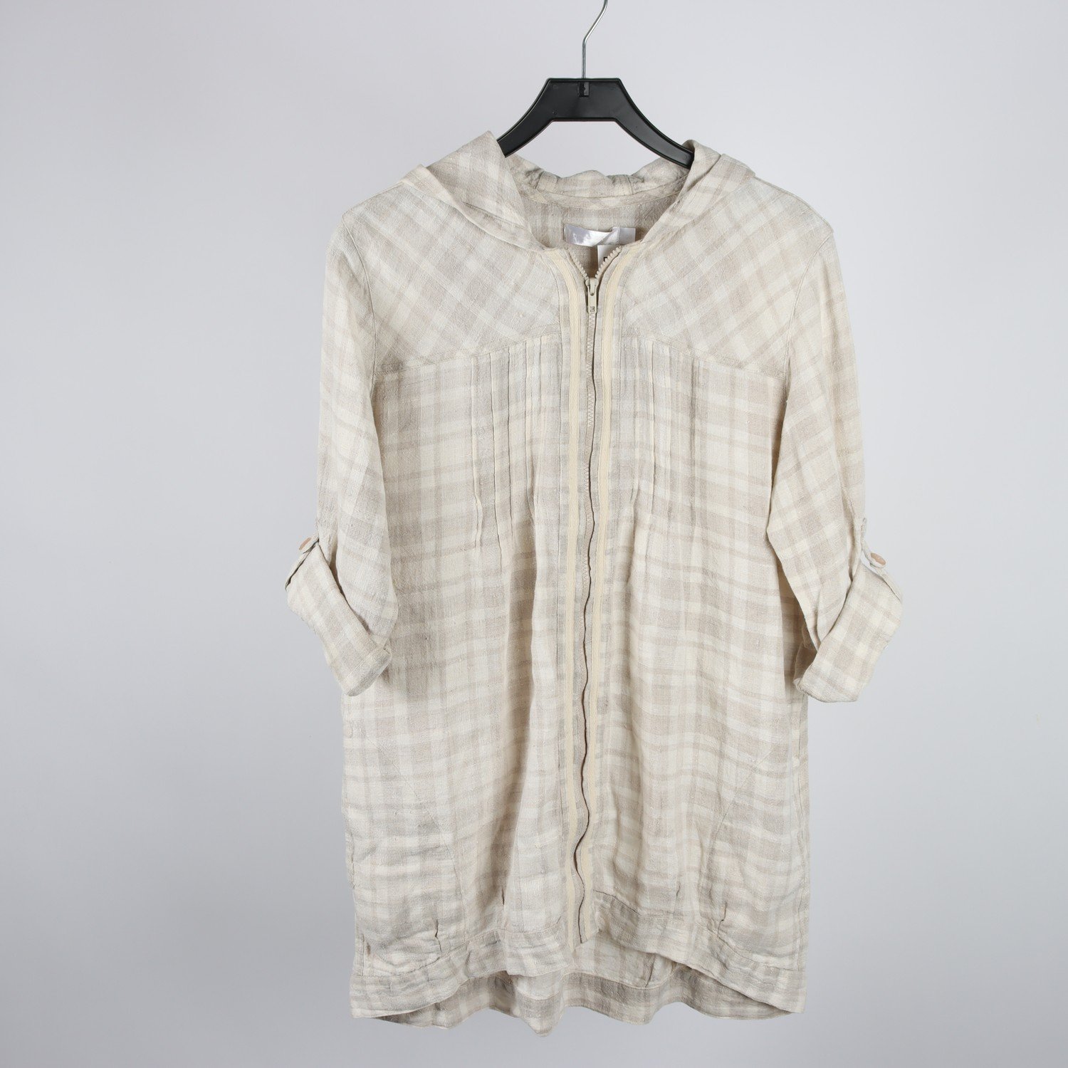 Jacka, Okänd, beige, 100% lin, stl. M/L