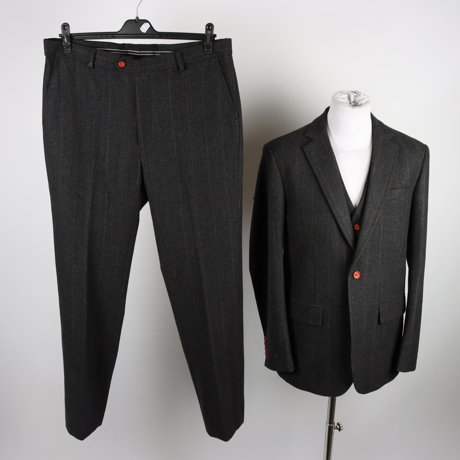 Kostym med väst & slips, Tweedmaker, stl. 50/54