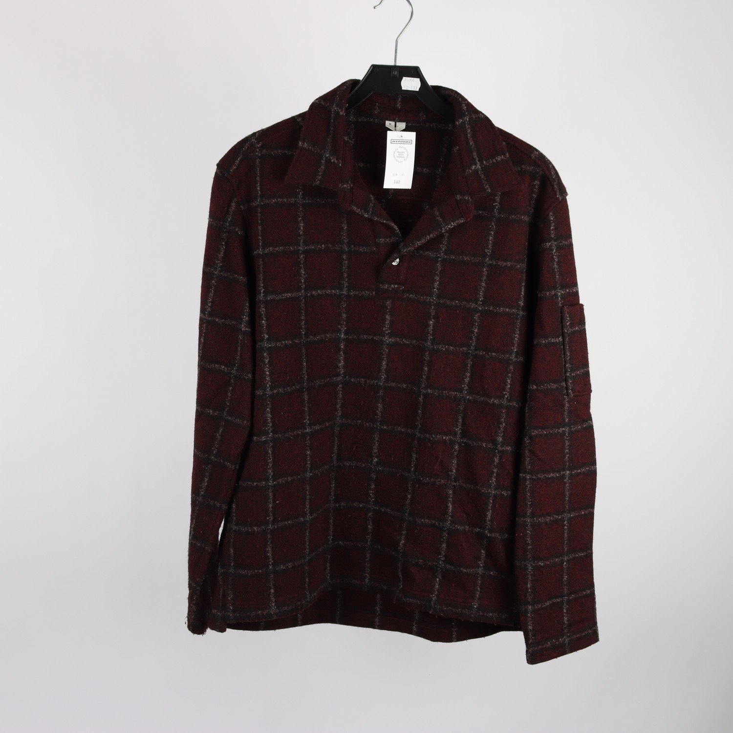 Stickad tröja, Arket, vinröd, stl. M