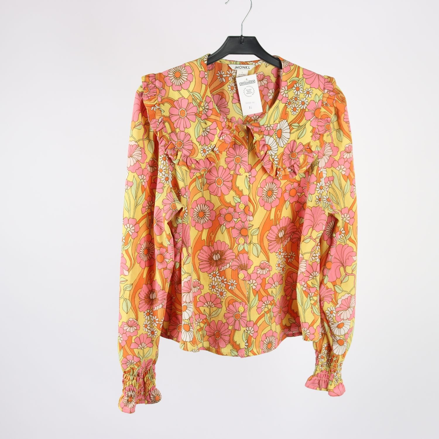 Blus, Monki, blommig, stl. L