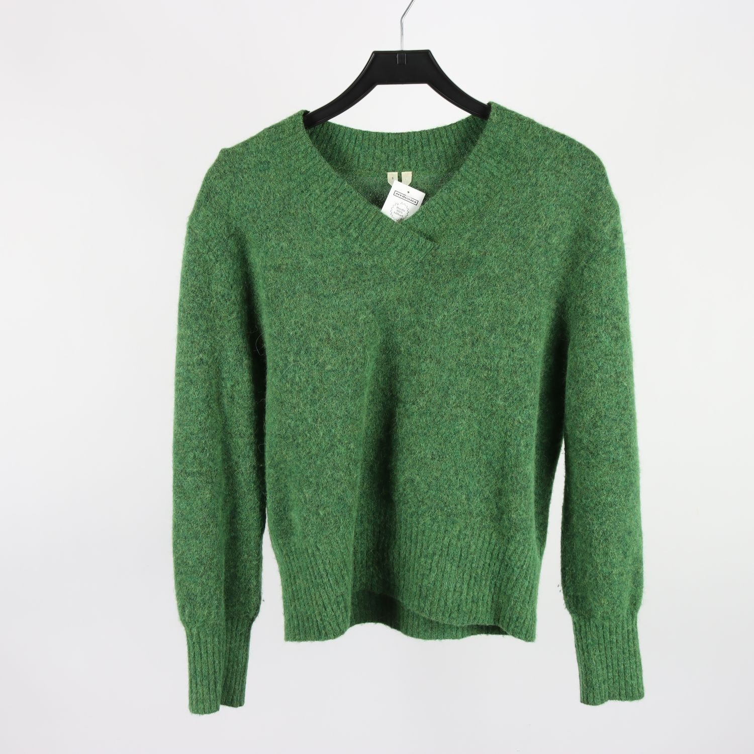 stickad tröja, Arket, grön, ullmix, stl. S