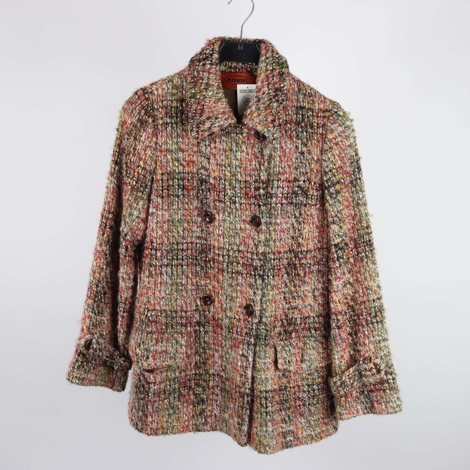 Jacka, Missoni, flerfärgad, 55% ull, stl. 44