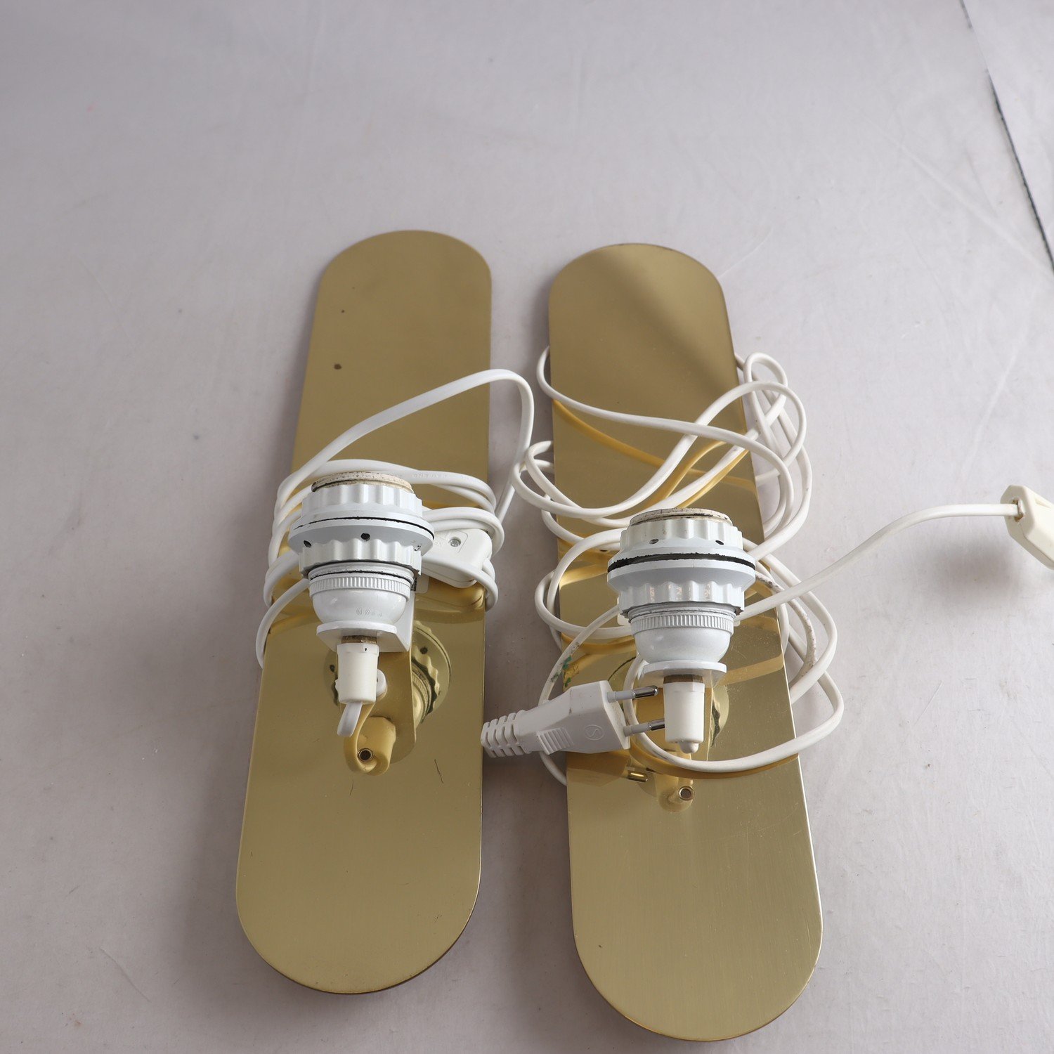 Vägglampor, Bergboms, mässing, 2 st, Samfraktas ej.