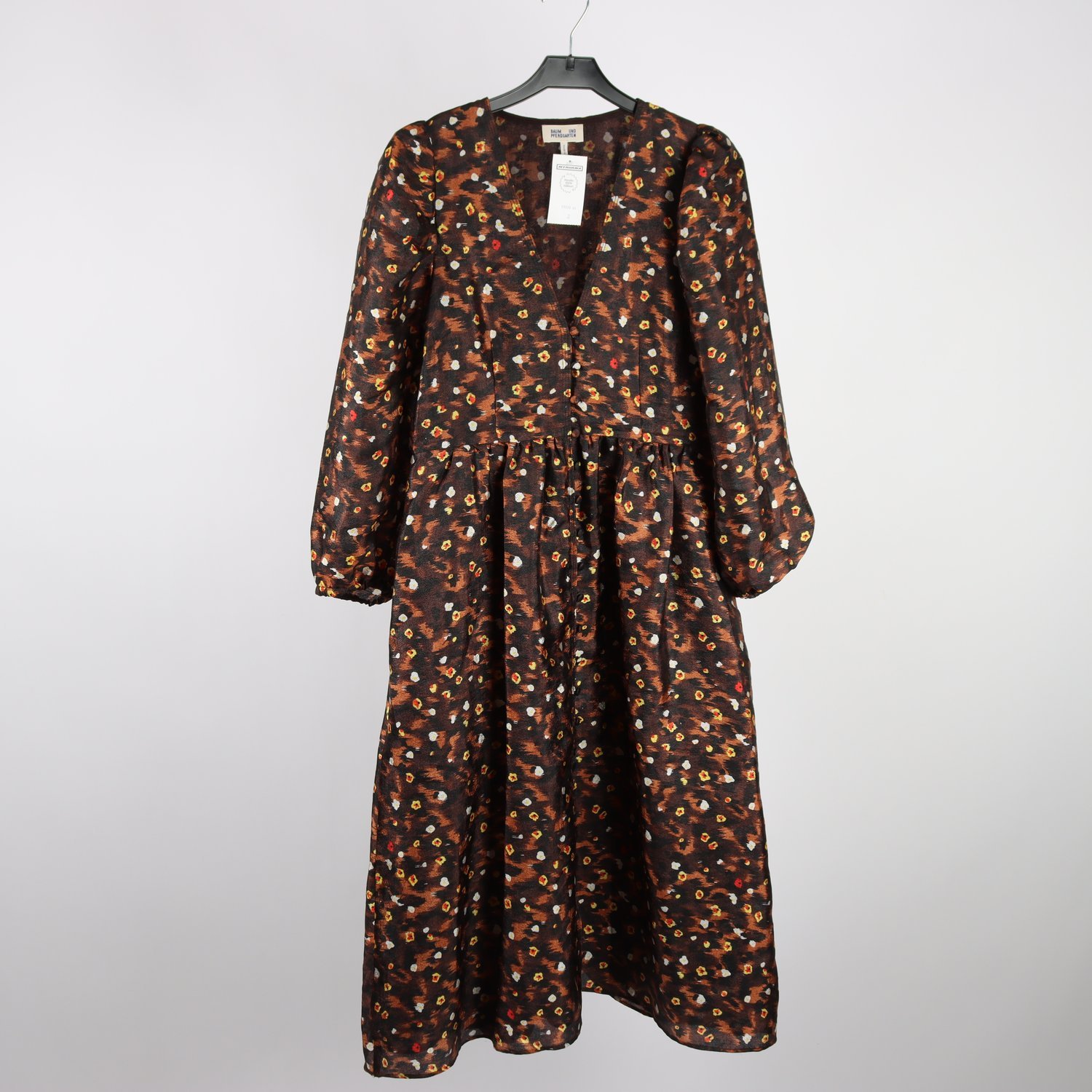 Klänning, Baum und Pfergarten, brun, mönstrad, stl. 36