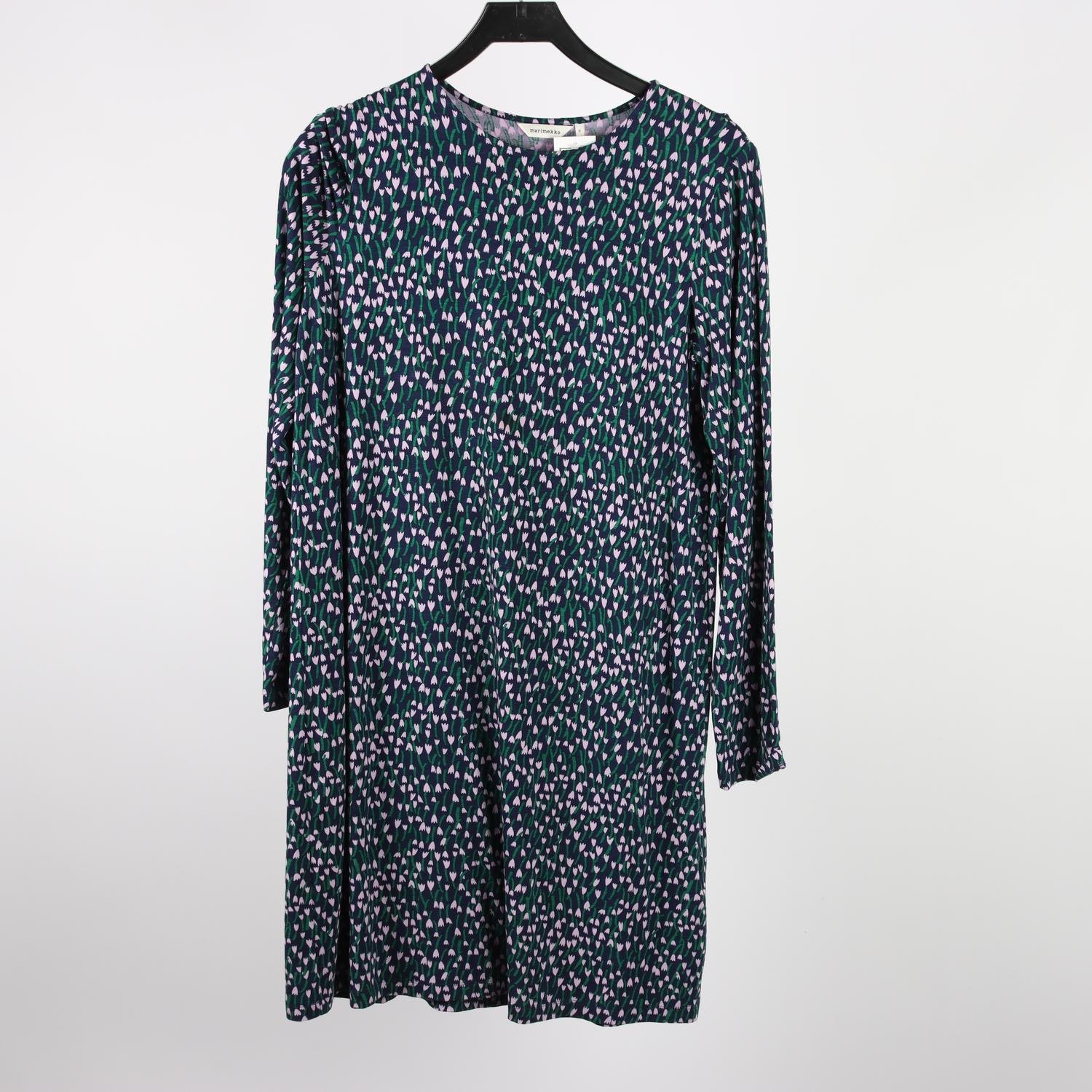 Klänning, Marimekko, blommig, trikå, stl. M