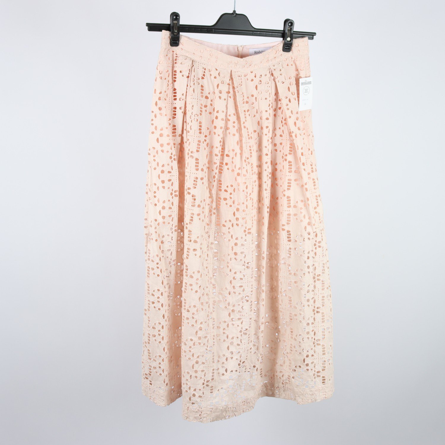 Kjol, Rodebjer, rosa, spets, stl. XS