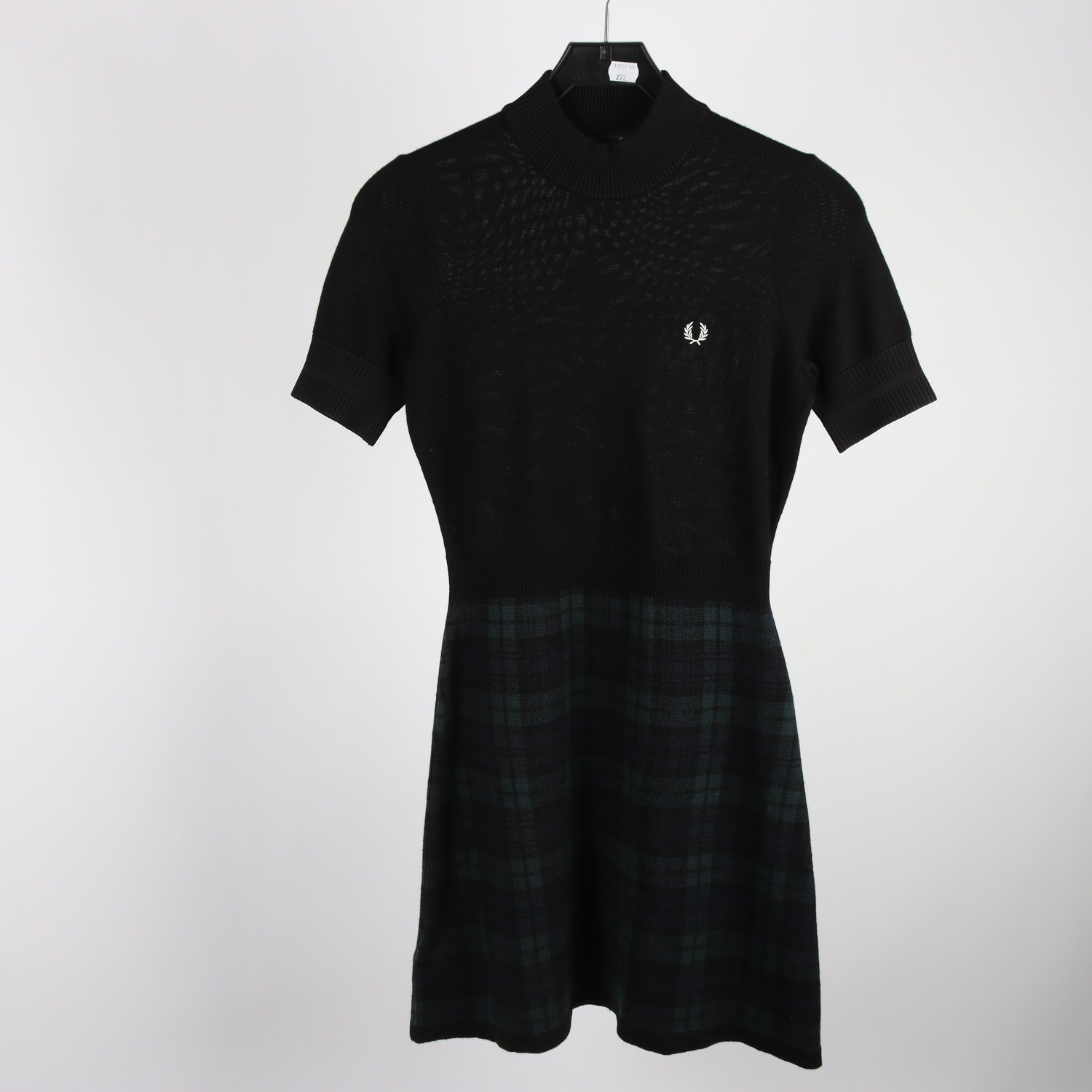Klänning, Fred Perry, svart, 100% ull, stl. 36