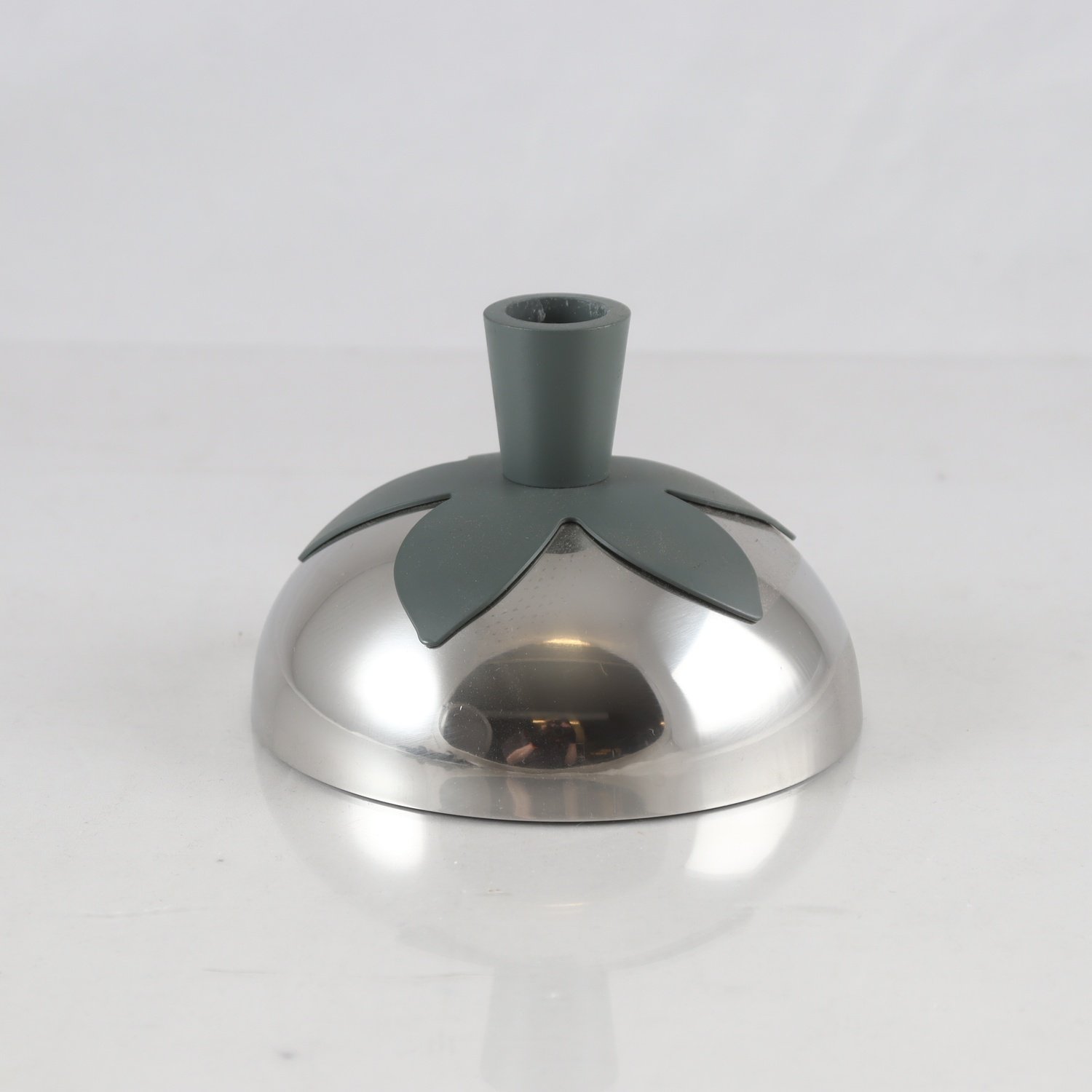 Ljusstake, metall & plast, ”Blad”, Eva Schildt, Klong