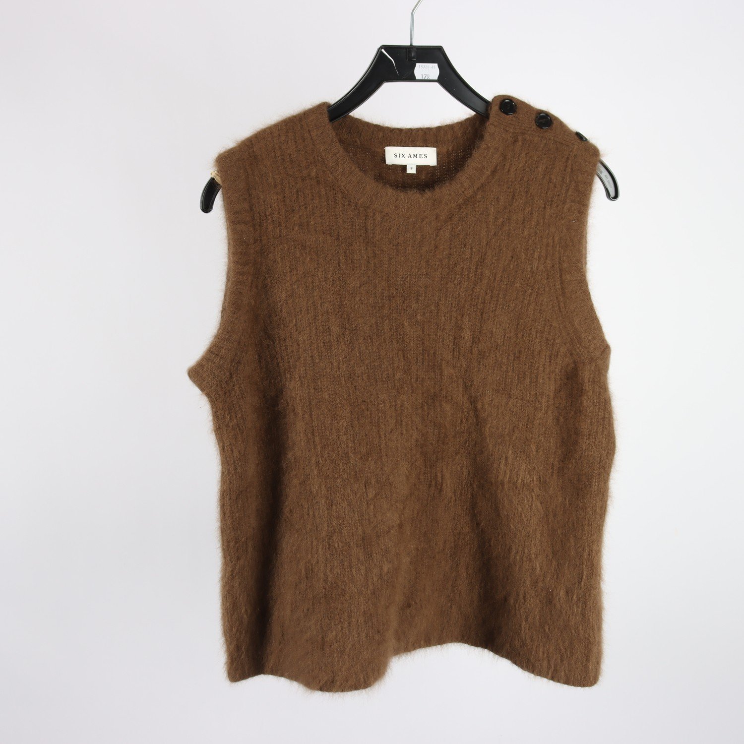 Väst, Six Ames, brun, stl. S