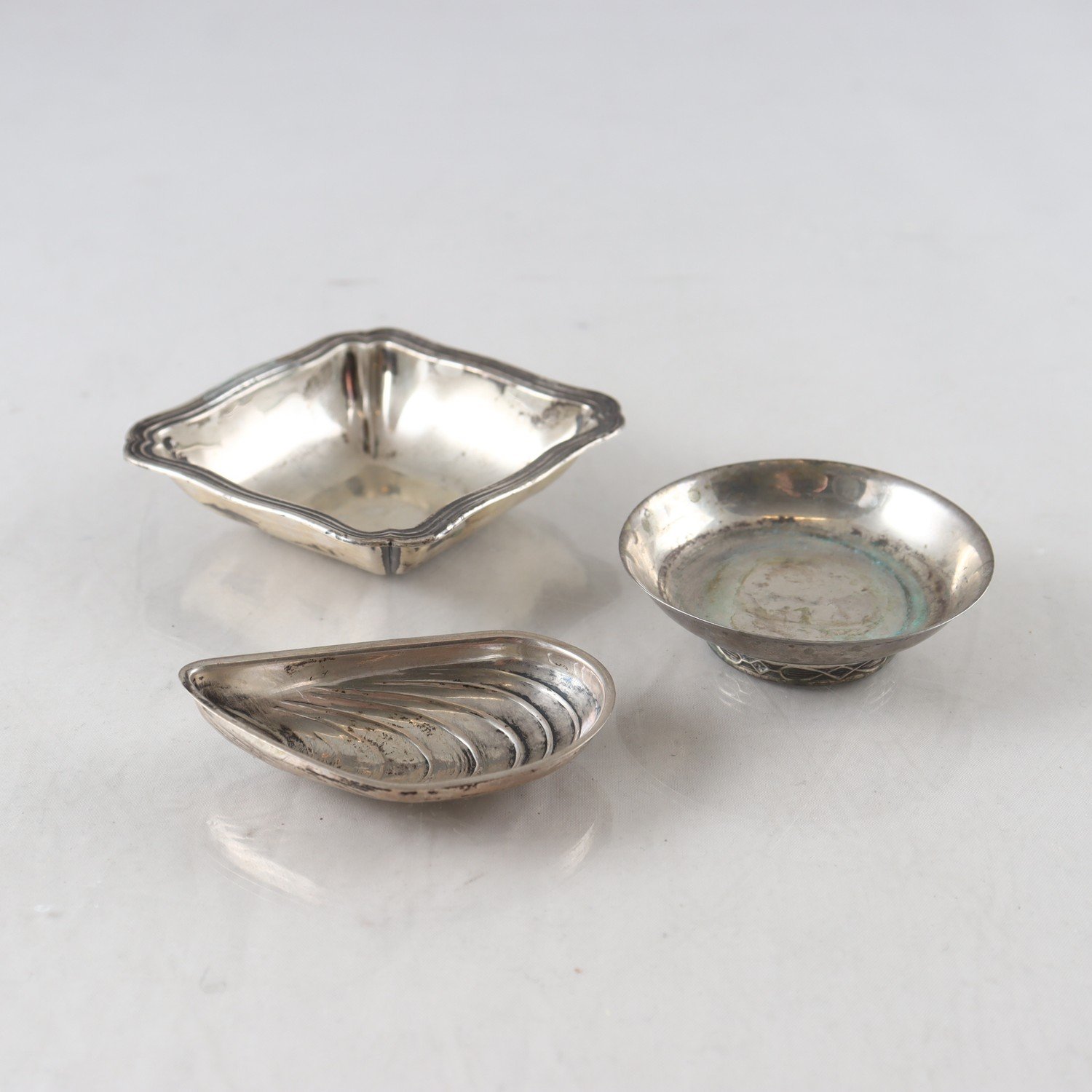 Skålar, silver, 3 st