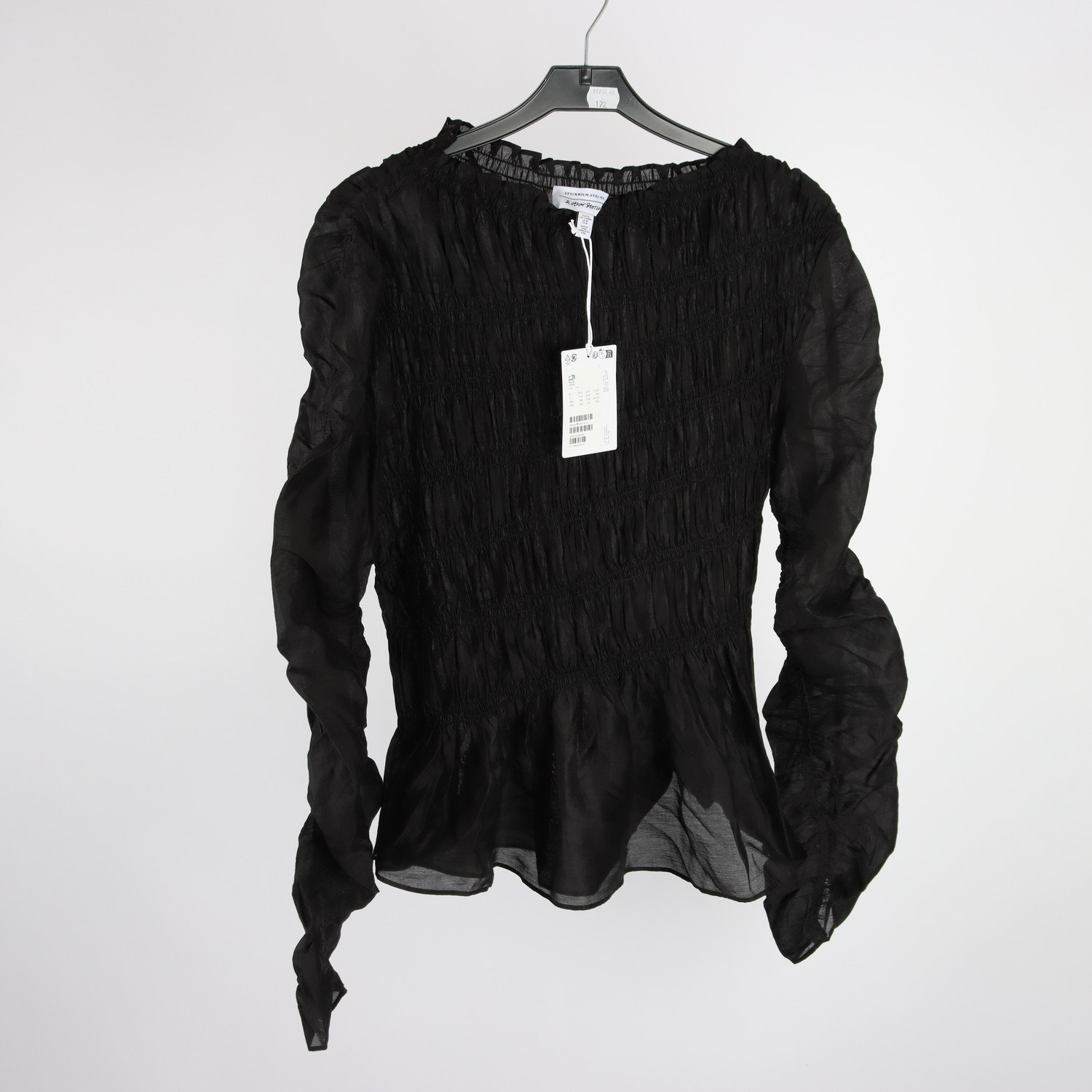 Smockad Blus, & Other stories, svart, stl. M
