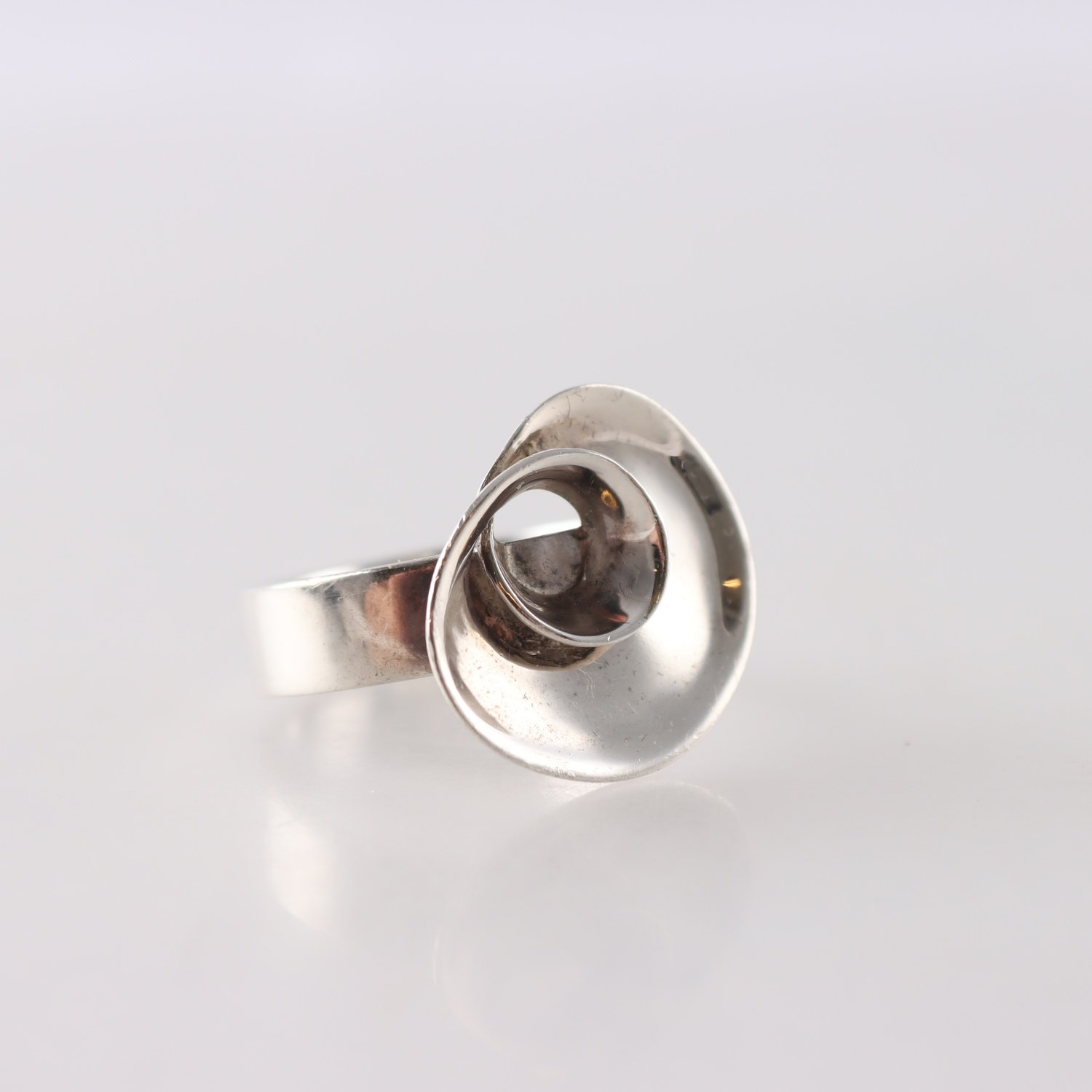 Ring, silver 925, blomma, vikt: 7.2 g