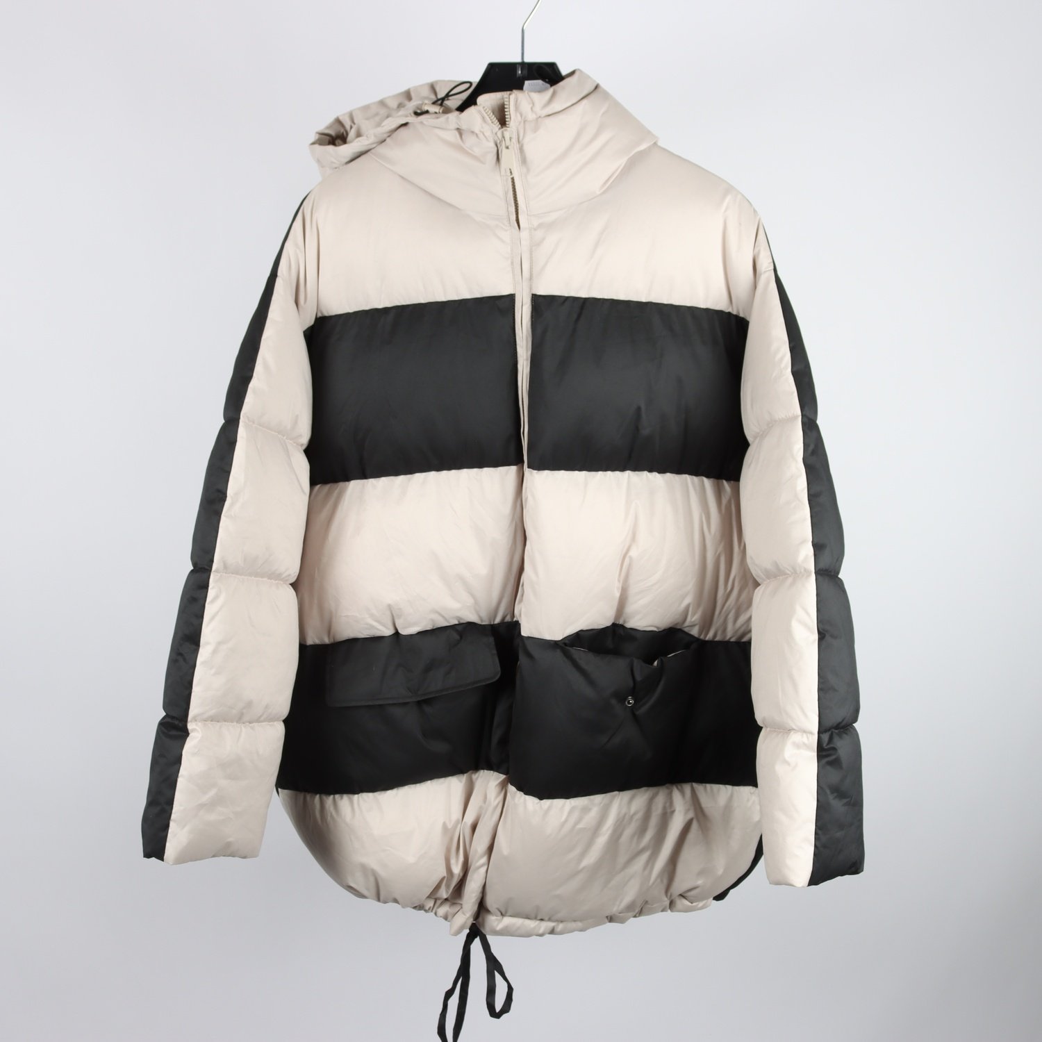 Jacka, H&M, beige, svart, stl. S