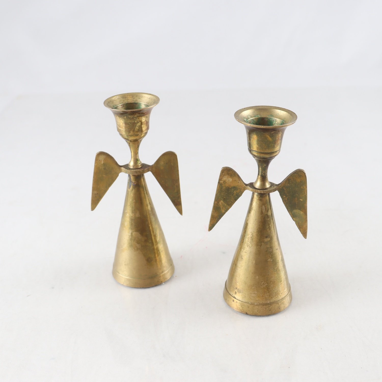 Ljusstake, ”Änglar”, mässing, 2 st.