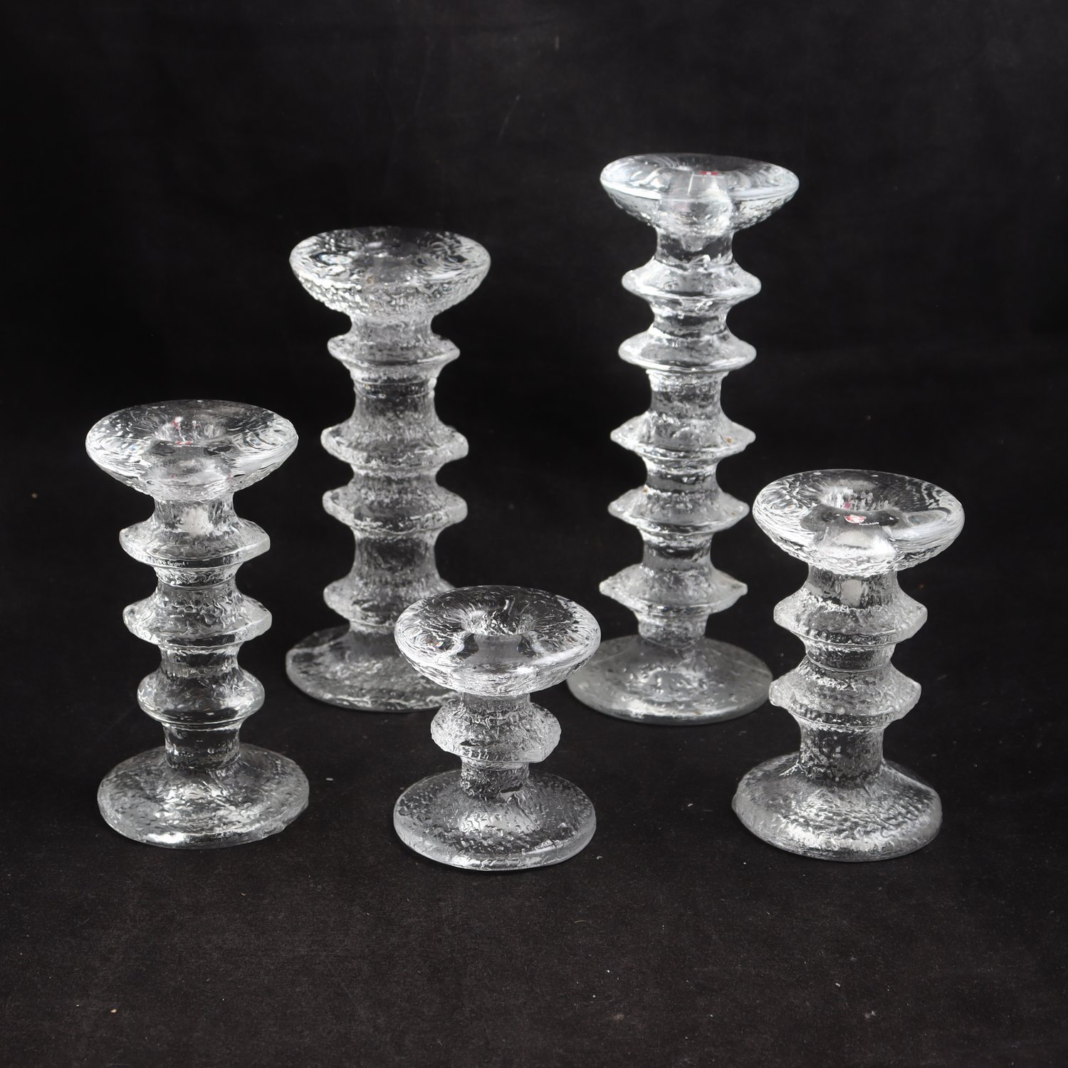 Ljusstakar, Festivo, Timo Sarpaneva, Iittala, 5 st. Samfraktas ej.