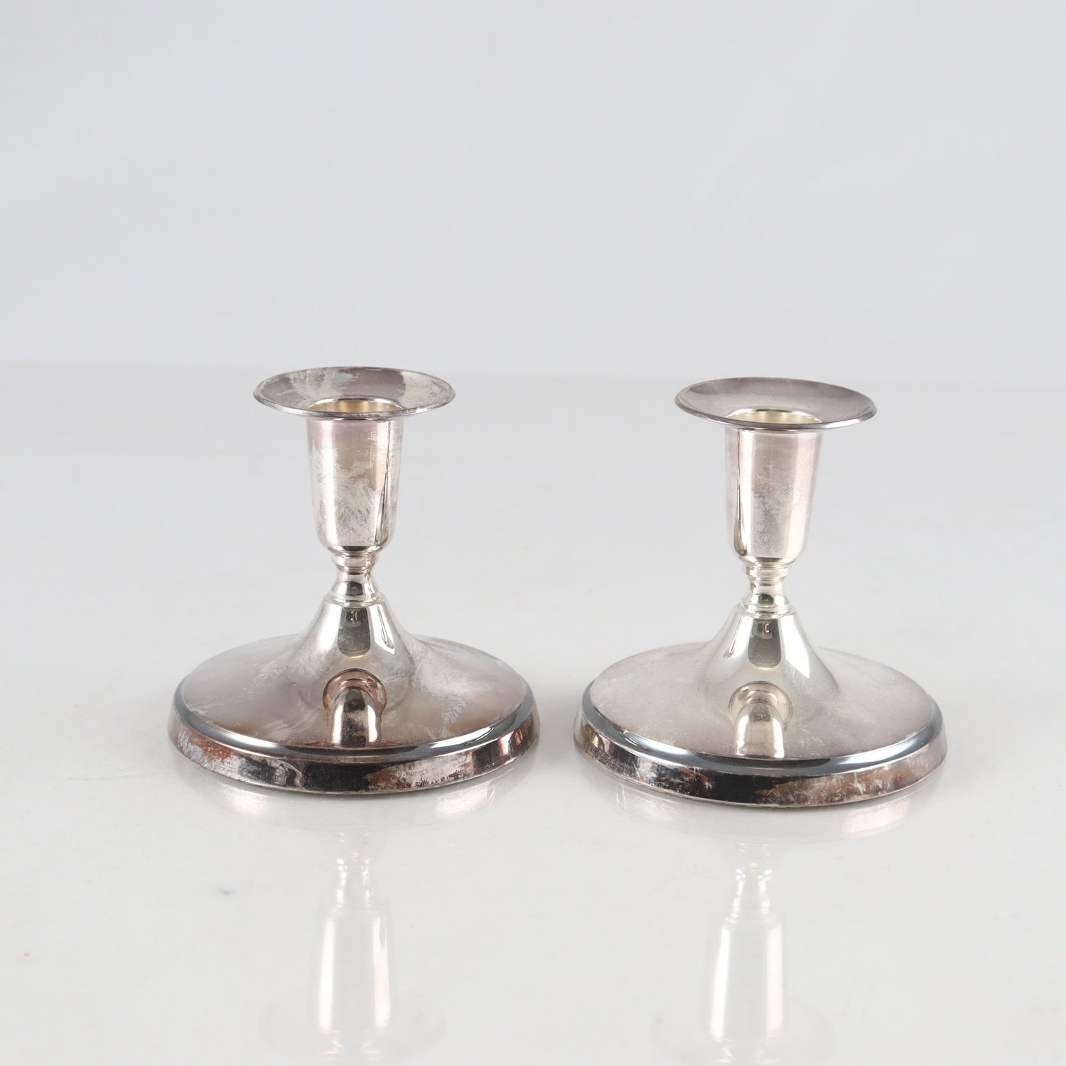 Paret ljusstakar, silver, 830, Ceson, Göteborg, 1988