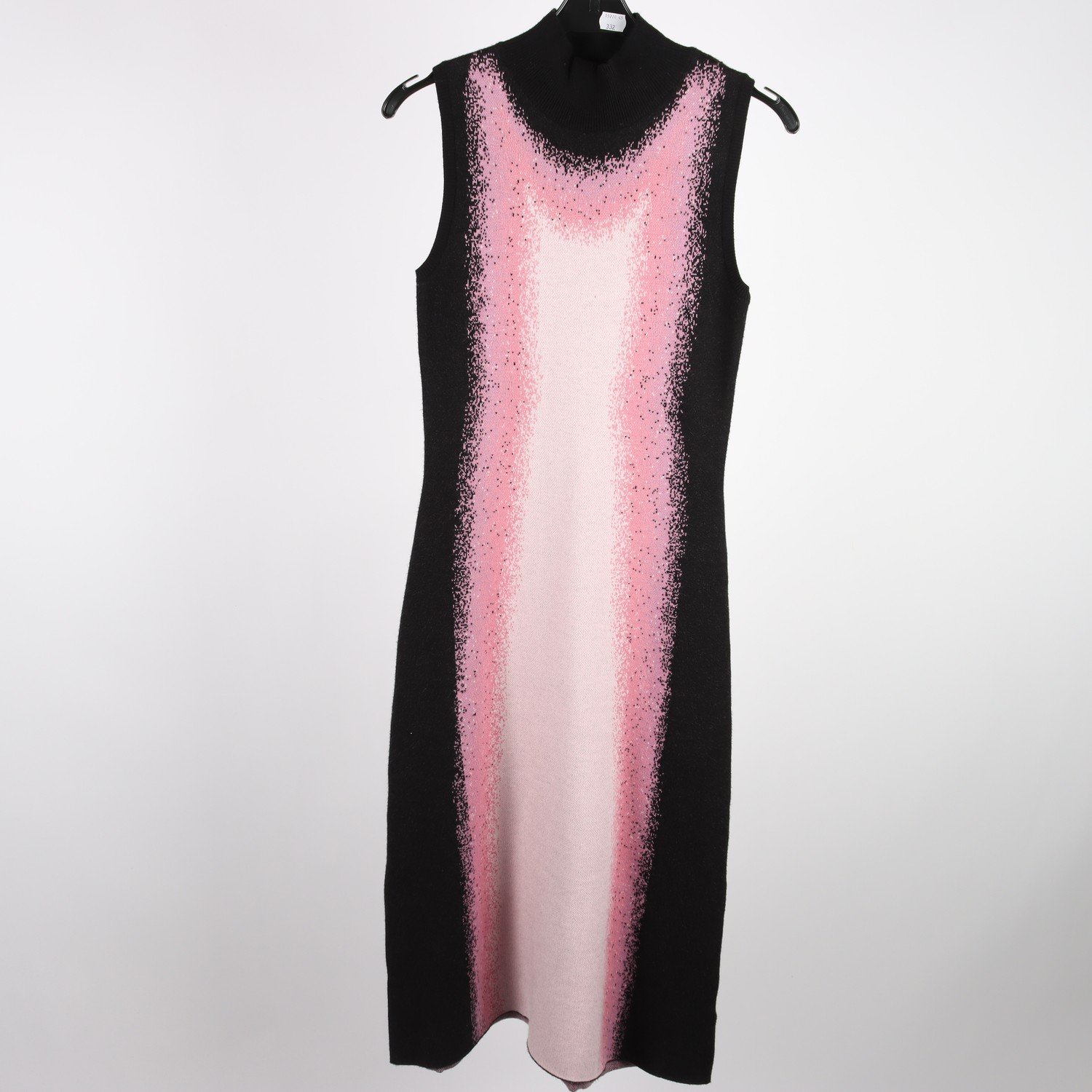 Stickad klänning, Desigual, svart, rosa, stl. S