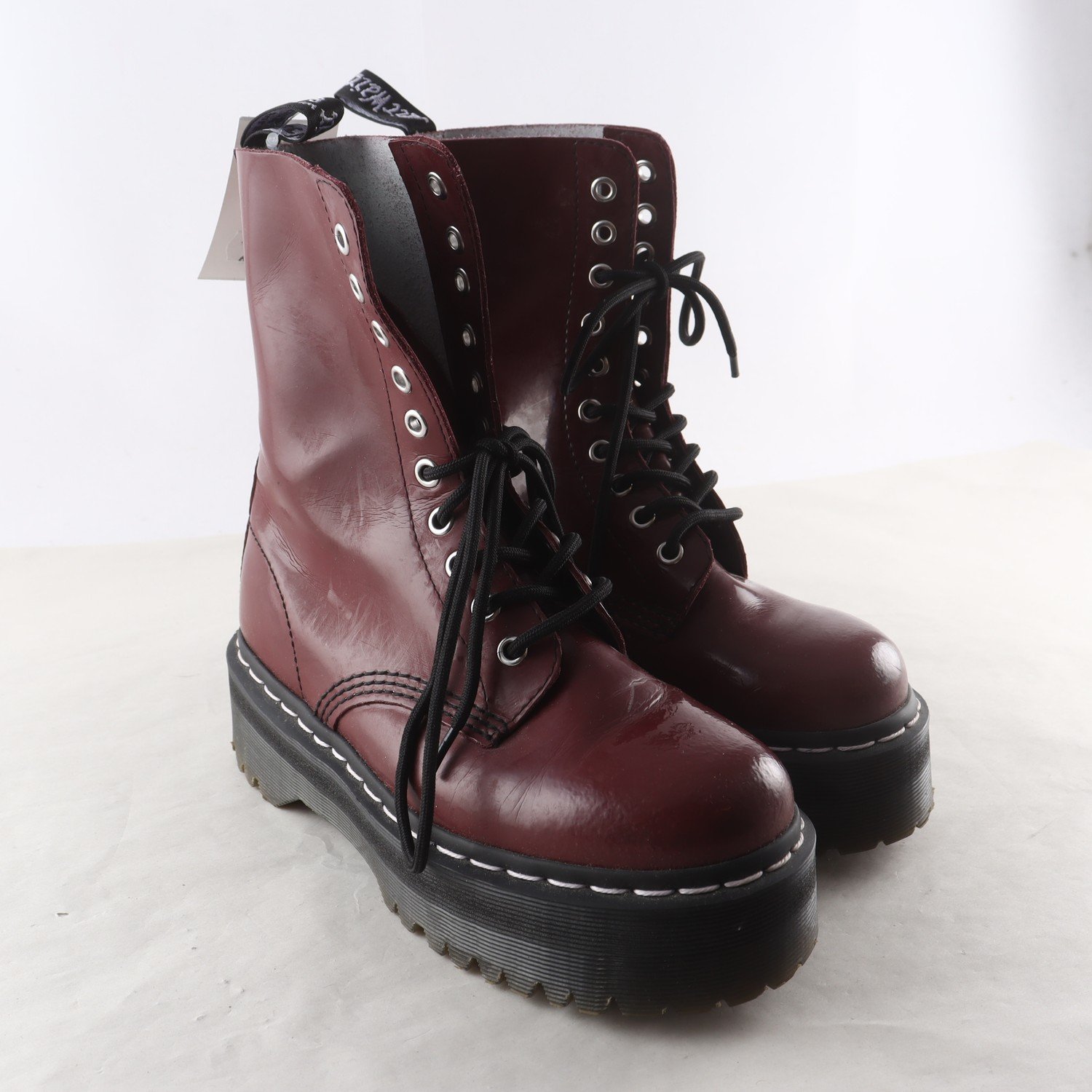 Kängor, Dr Martens, vinröd, stl. 37