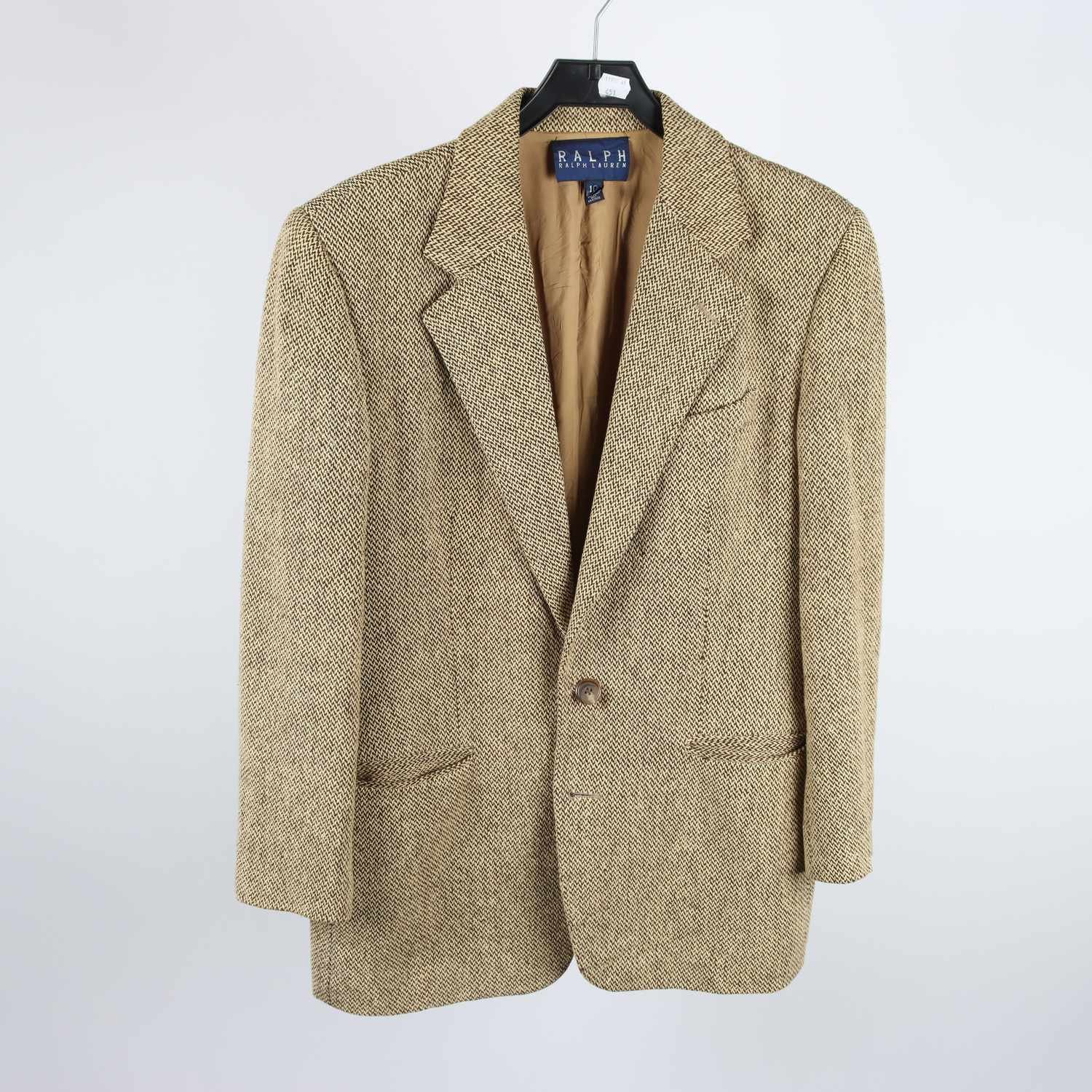 Kavaj, Ralph Lauren, brun, beige, stl. 10 (48)