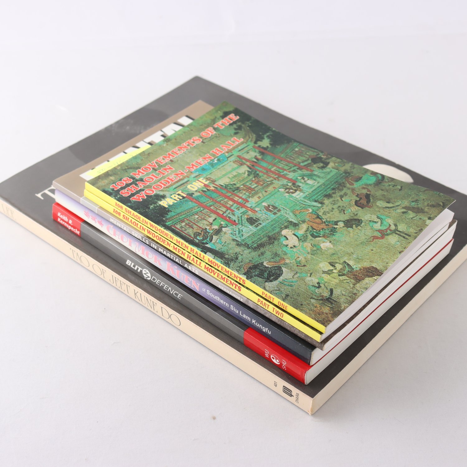 Kampsportslitteratur, bokpaket med 6 volymer