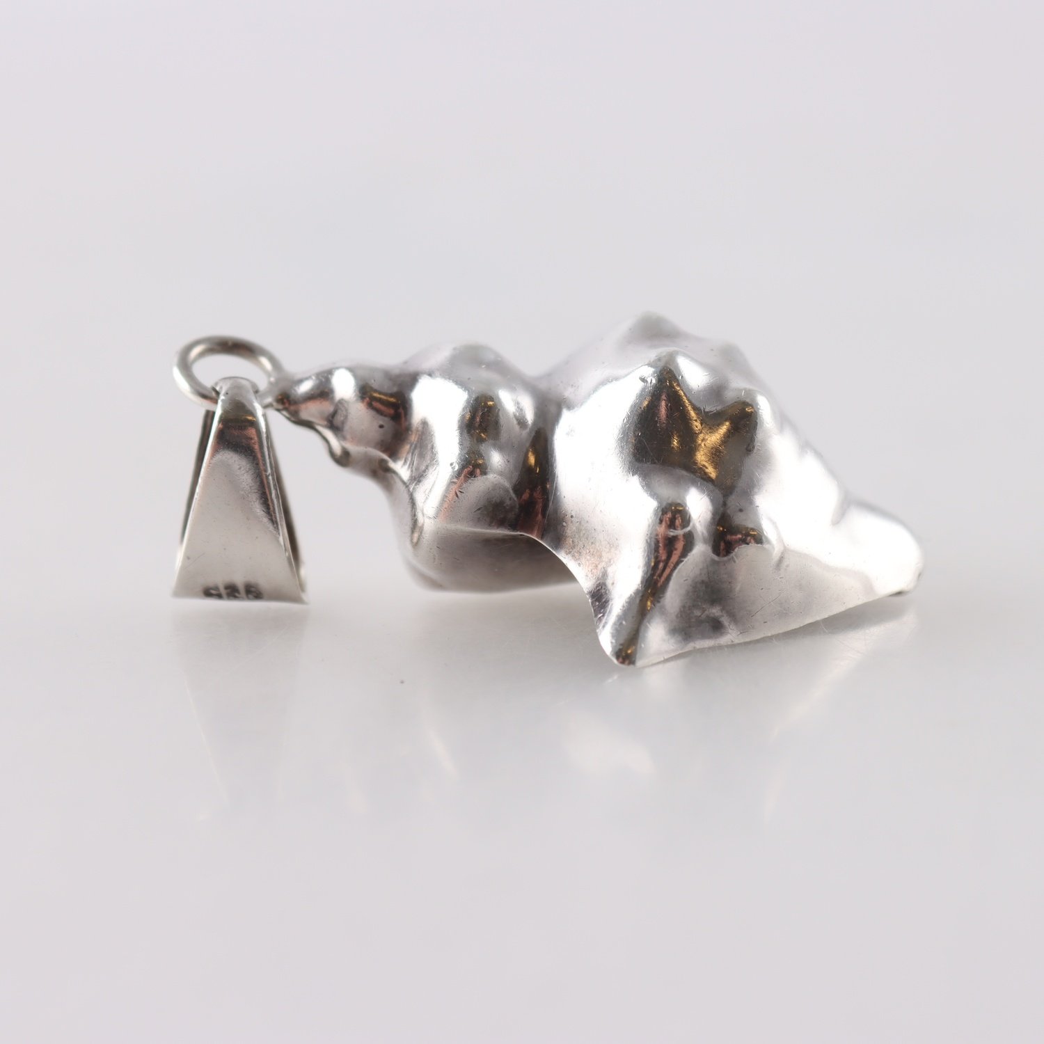 Hänge, silver 925, snäcka, Mexico, vintage, vikt: 9.0 g