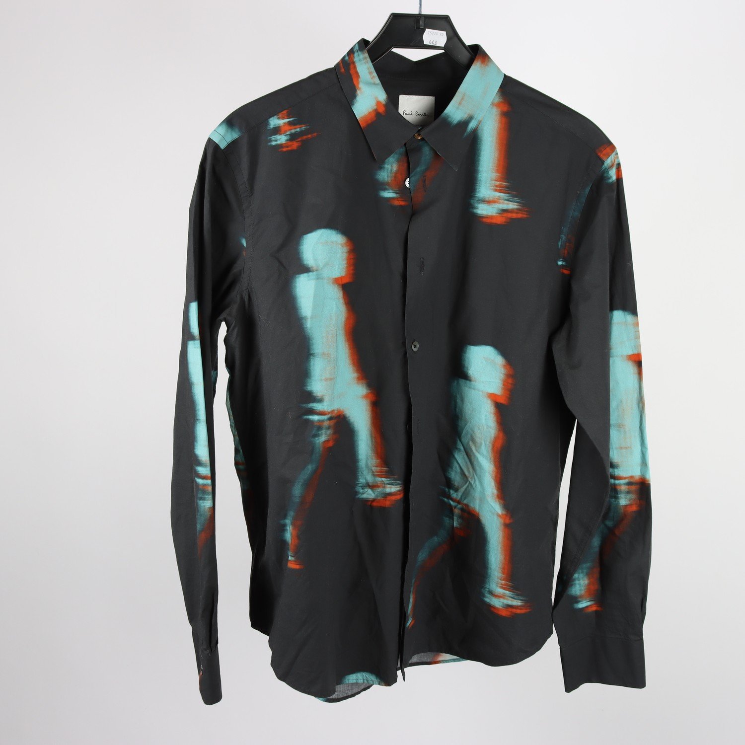 Skjorta, Paul Smith, blå, mönstrad, stl. L