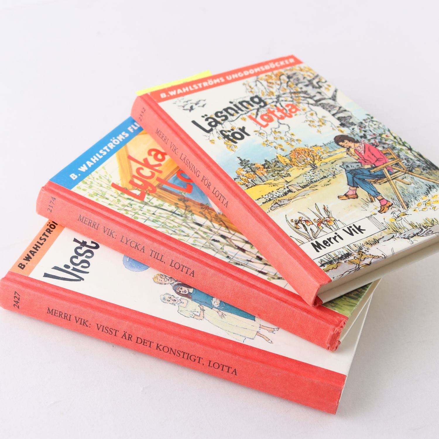 Merri Vik, bokpaket med 3 böcker om Lotta