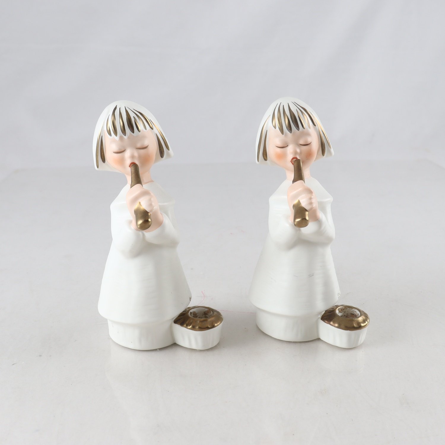 Ljusstake, Goebel, W Germany, porslin, 2 st.