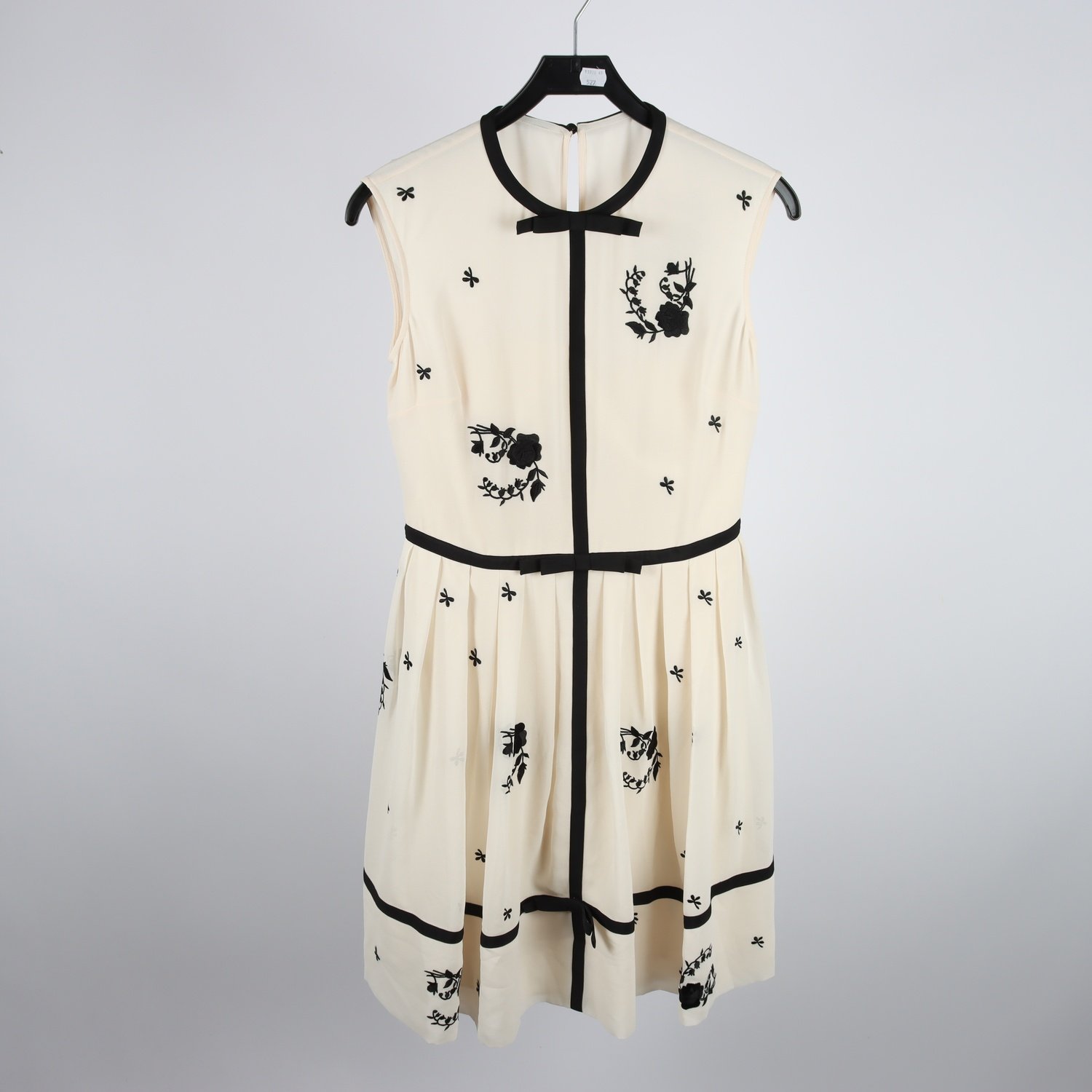 Klänning, Ted Baker, offwhite, svart, stl. 2 (S/M)