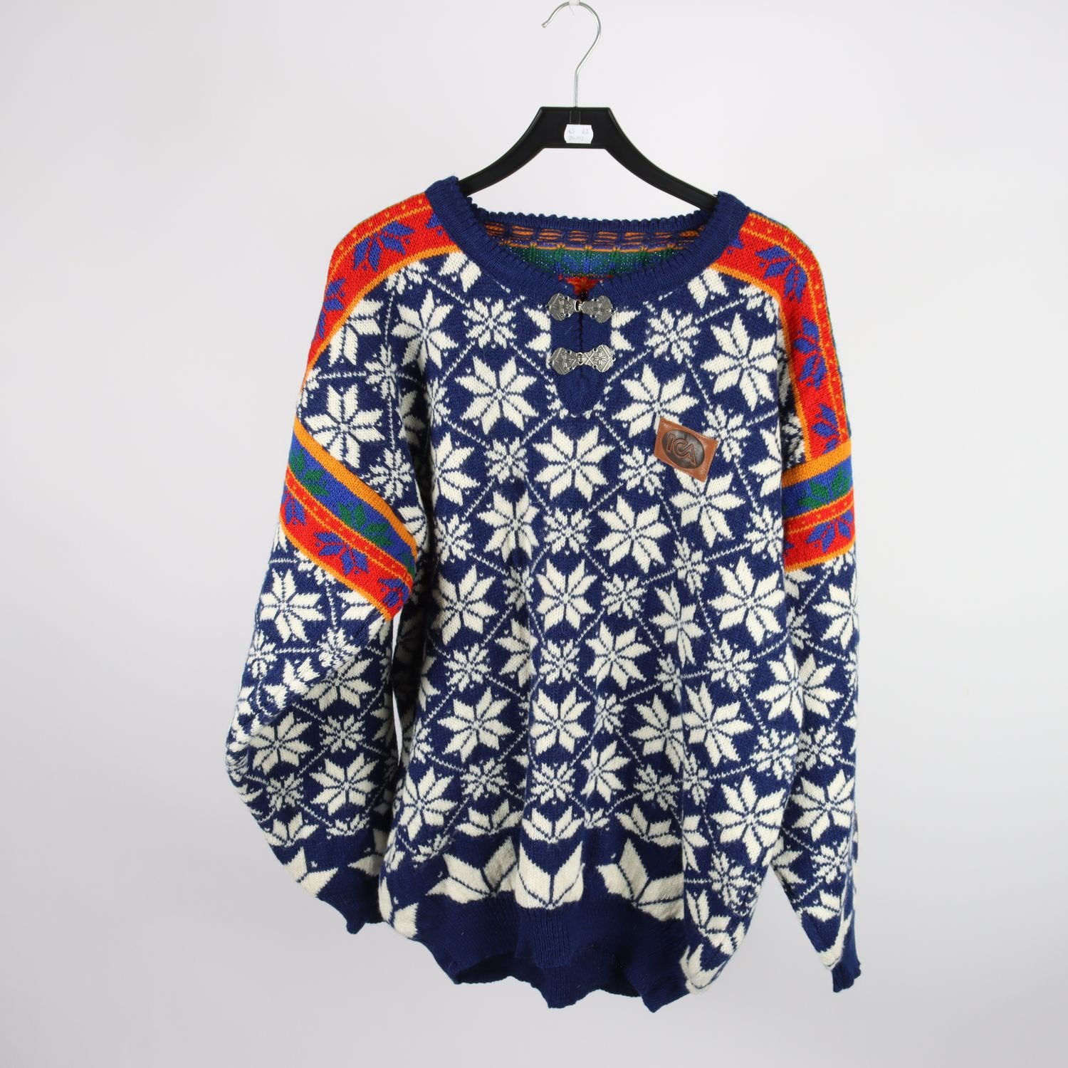 Lusekofta, Swix ”VM på ski ’97 Trondheim”, 100% ull, stl. XL