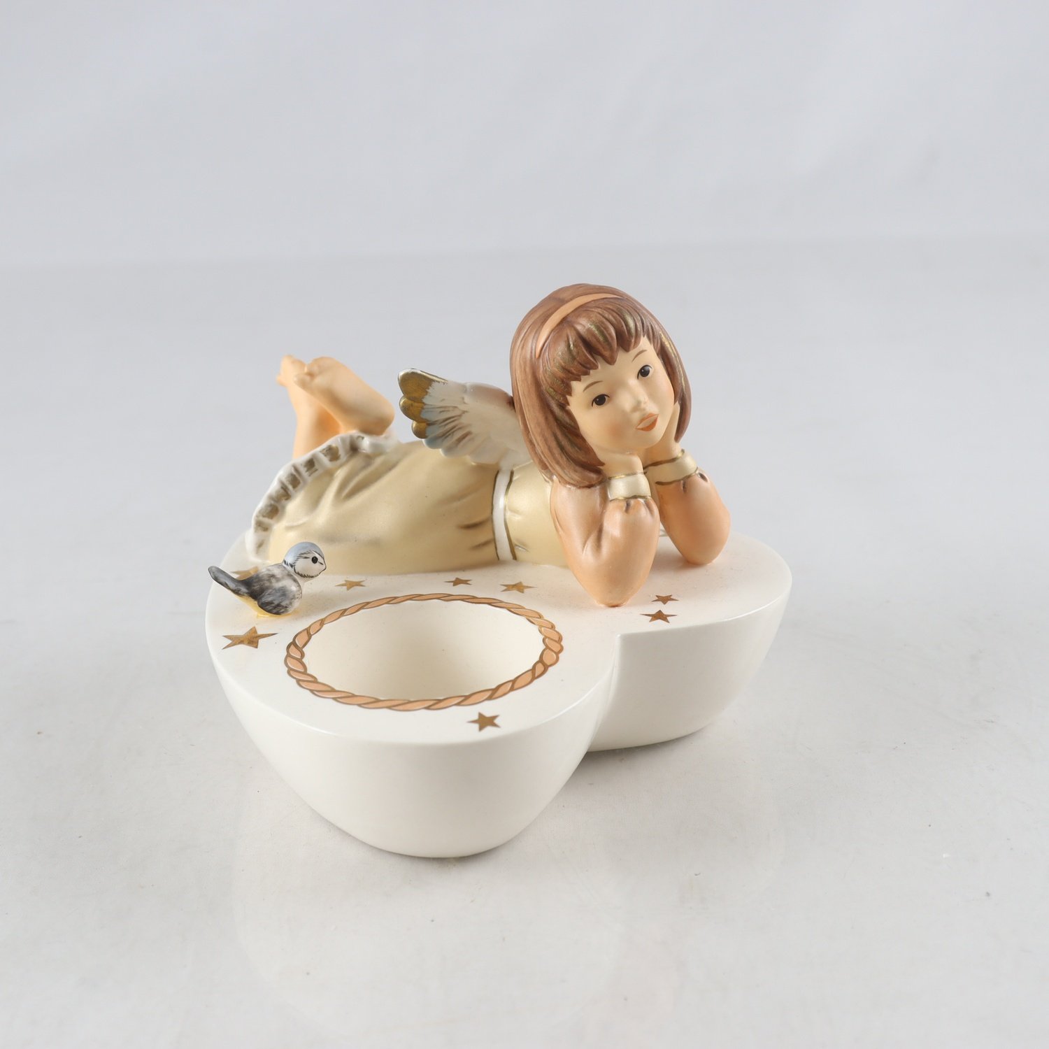 Ljusstake, Goebel, Ängel, Germany, porslin.