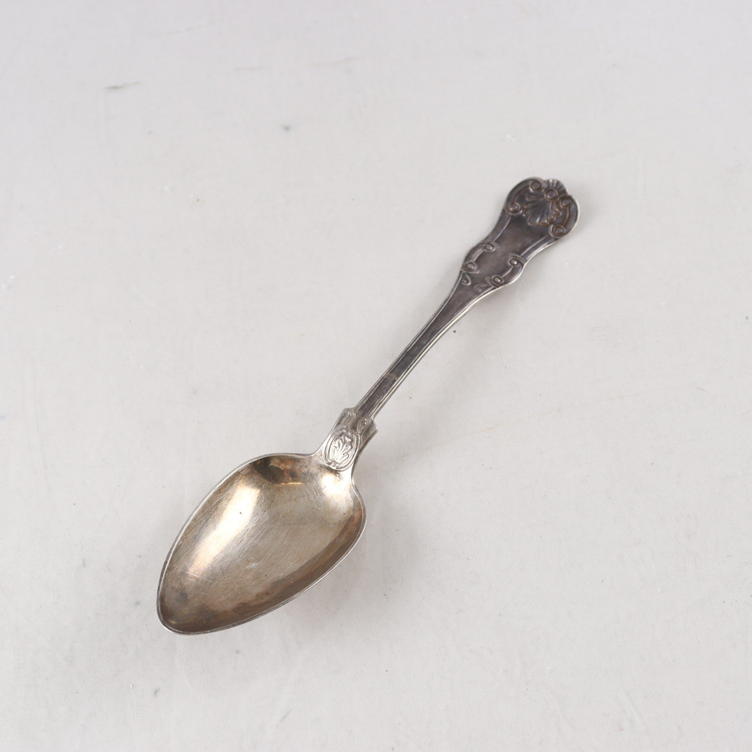 Soppsked, silver, kontrollstämpel, L Dahlberg, Göteborg, år 1873