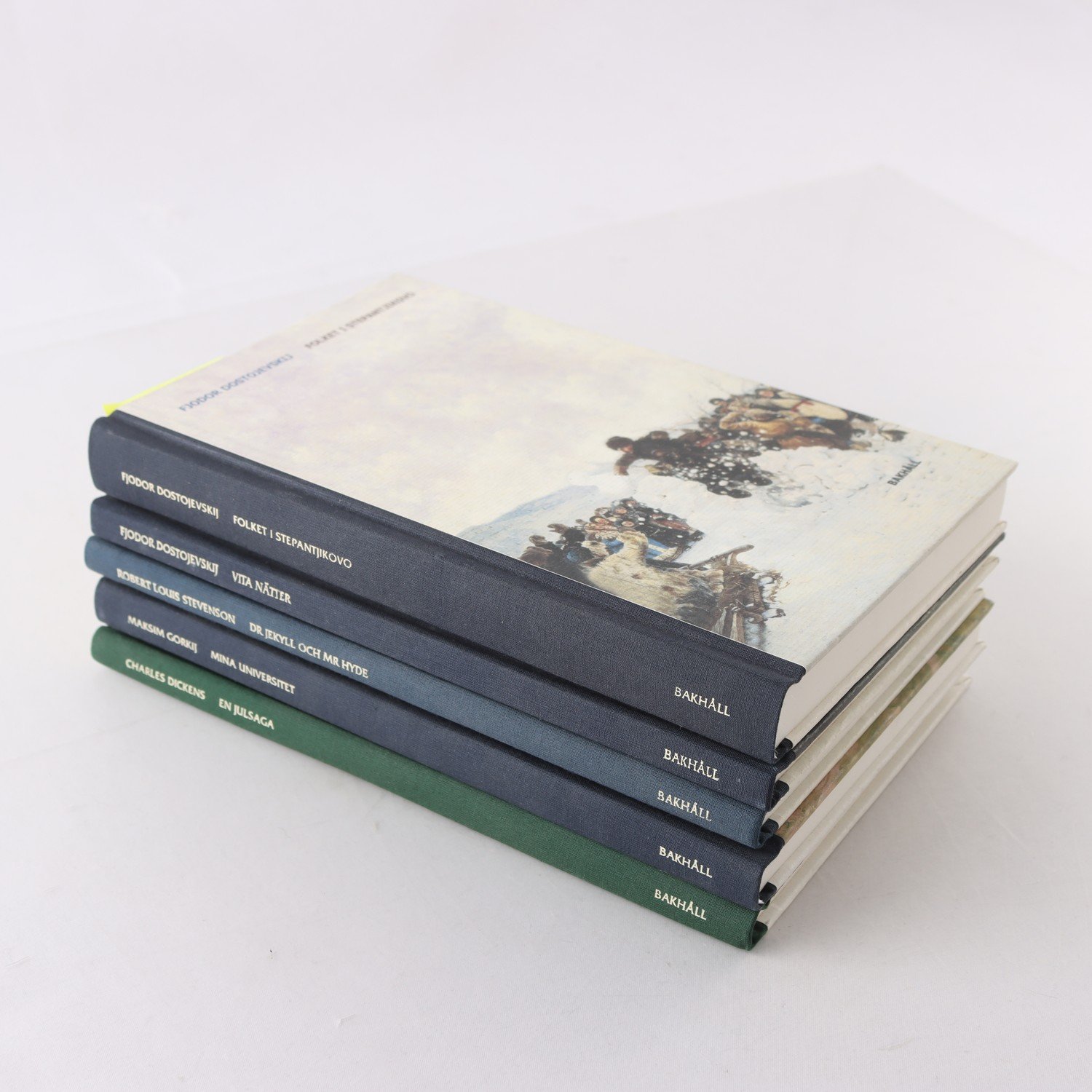 Klassiker från Bakhåll: Dostojevskij, Dickens m.m., 5 vol.