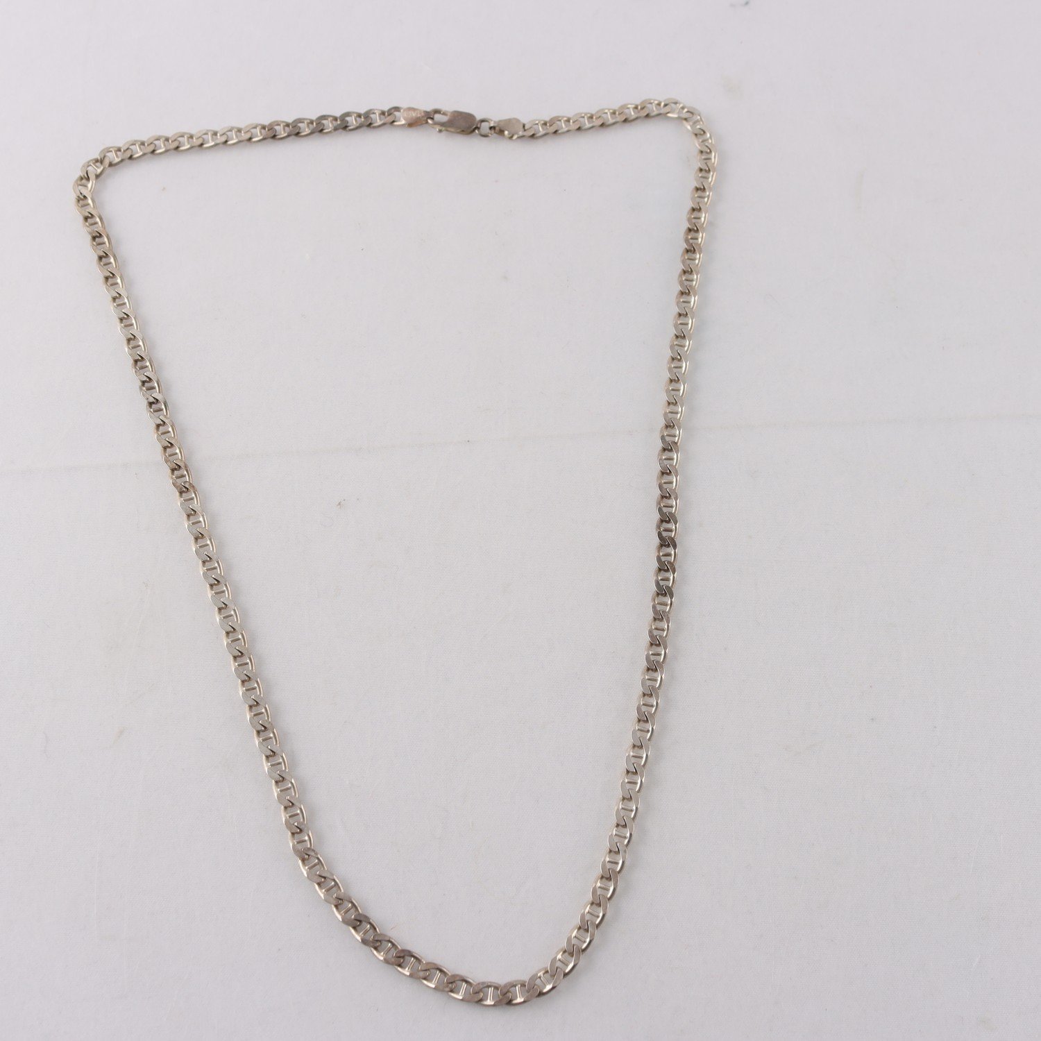 Halsband, kraftig kedja, silver 925, vikt: 27.4 g